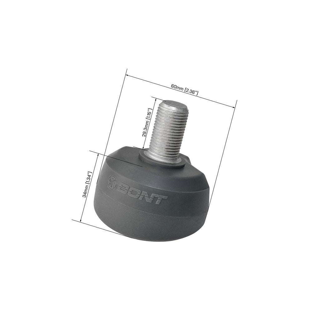 Bont ToeGo Toe Stops for Roller Skates - High Performance Replacement Toe Stops for Derby, Artistic & Outdoor Skating