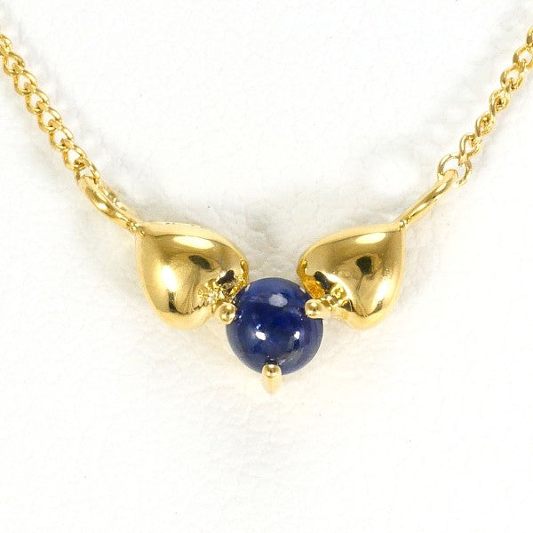 18K Yellow Gold Sapphire Necklace for Women - Elegant Blue Gemstone Jewelry Gift for Birthday, Anniversary & Special Occasions
