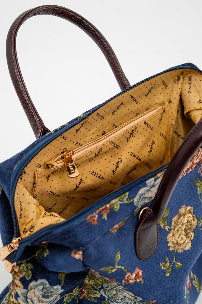 Stylish Blue Flower Handbag for Women - Trendy Crossbody Purse with Floral Design - Perfect for Parties, Weddings & Everyday Use