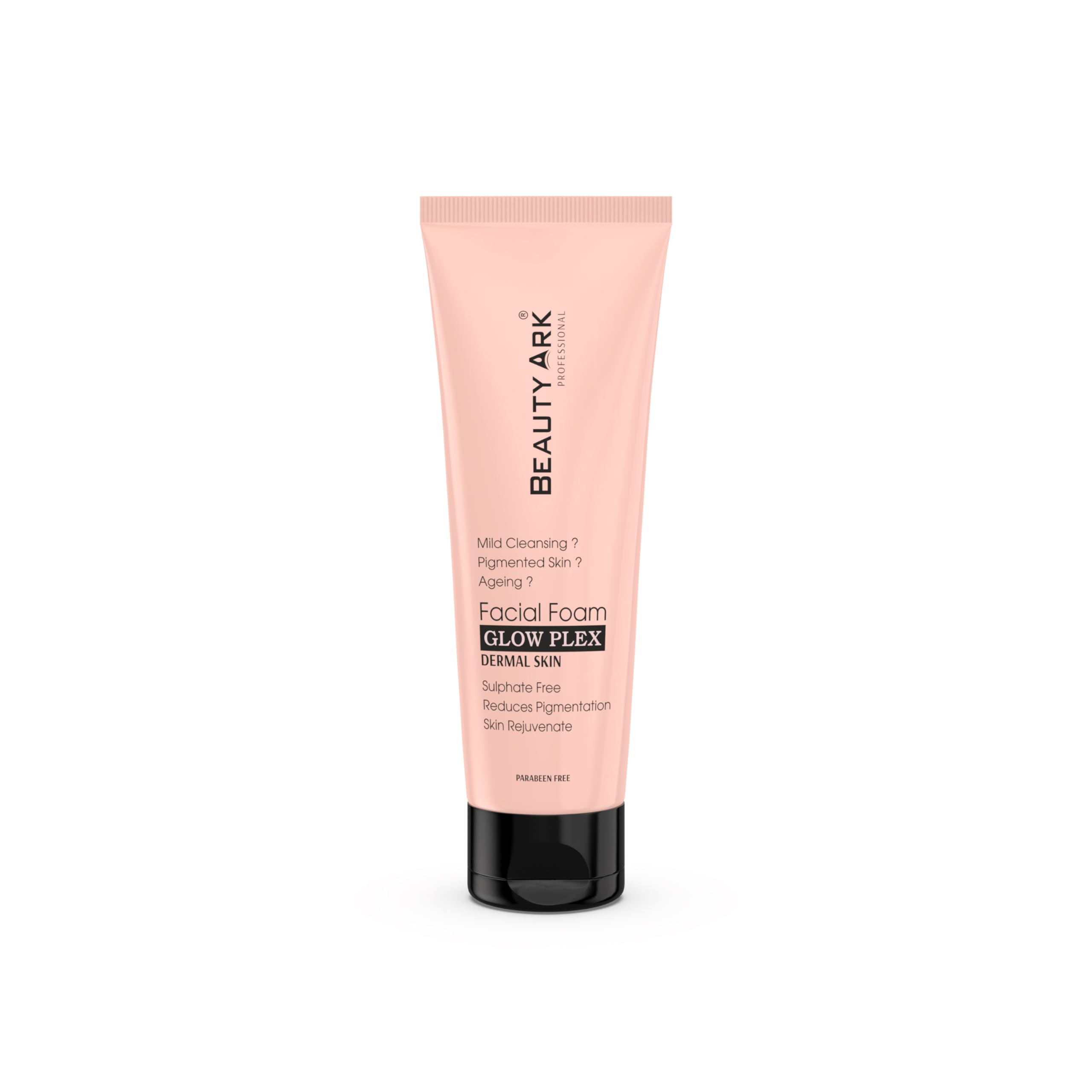 BEAUTY ARK GLOW PLEX FACE WASH 75ml - Gentle Cleansing Foam for Brightening & Hydrating Skin - Perfect for Daily Skincare Routine & Travel