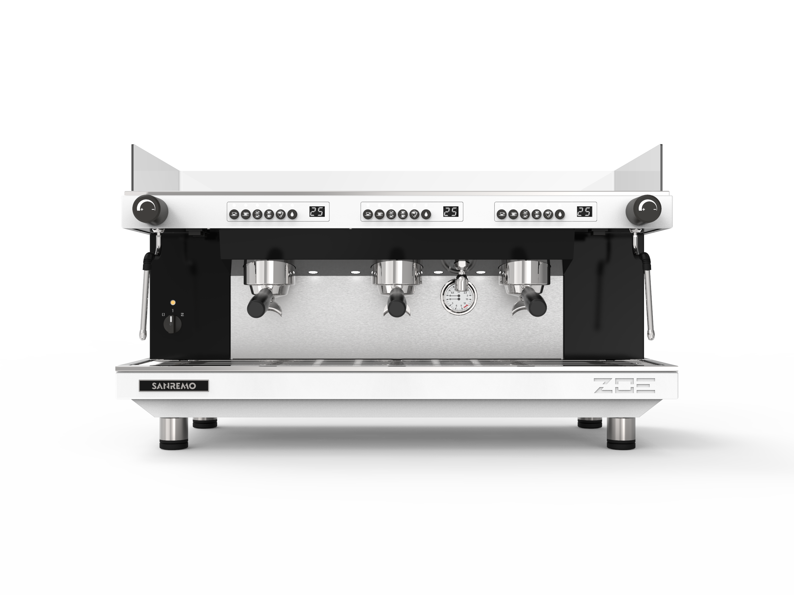 Sanremo ZOE Competition 3 Group Commercial Espresso Machine - Professional White/Black Coffee Maker for Cafes & Restaurants | Perfect for High-Volume Coffee Shops, Bars & Specialty Coffee Businesses