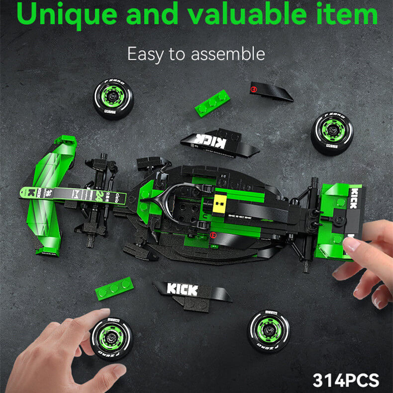 CADA C55032 KICK Sauber F1 Team C44 2024 Formula 1 Racing Car Building Blocks Set - Perfect for F1 Fans, Collectors & Model Builders - Great Gift for Birthdays & Racing Enthusiasts