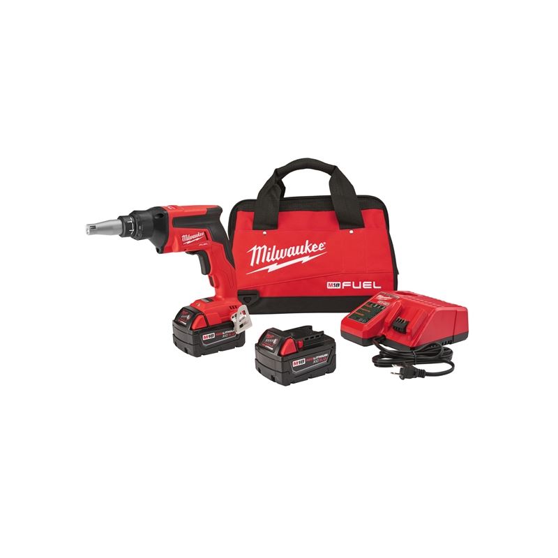 M18 FUEL 18V Brushless Cordless Drywall Screw Gun Kit with XC Battery - Professional Power Tool for Drywall Installation & Construction Projects