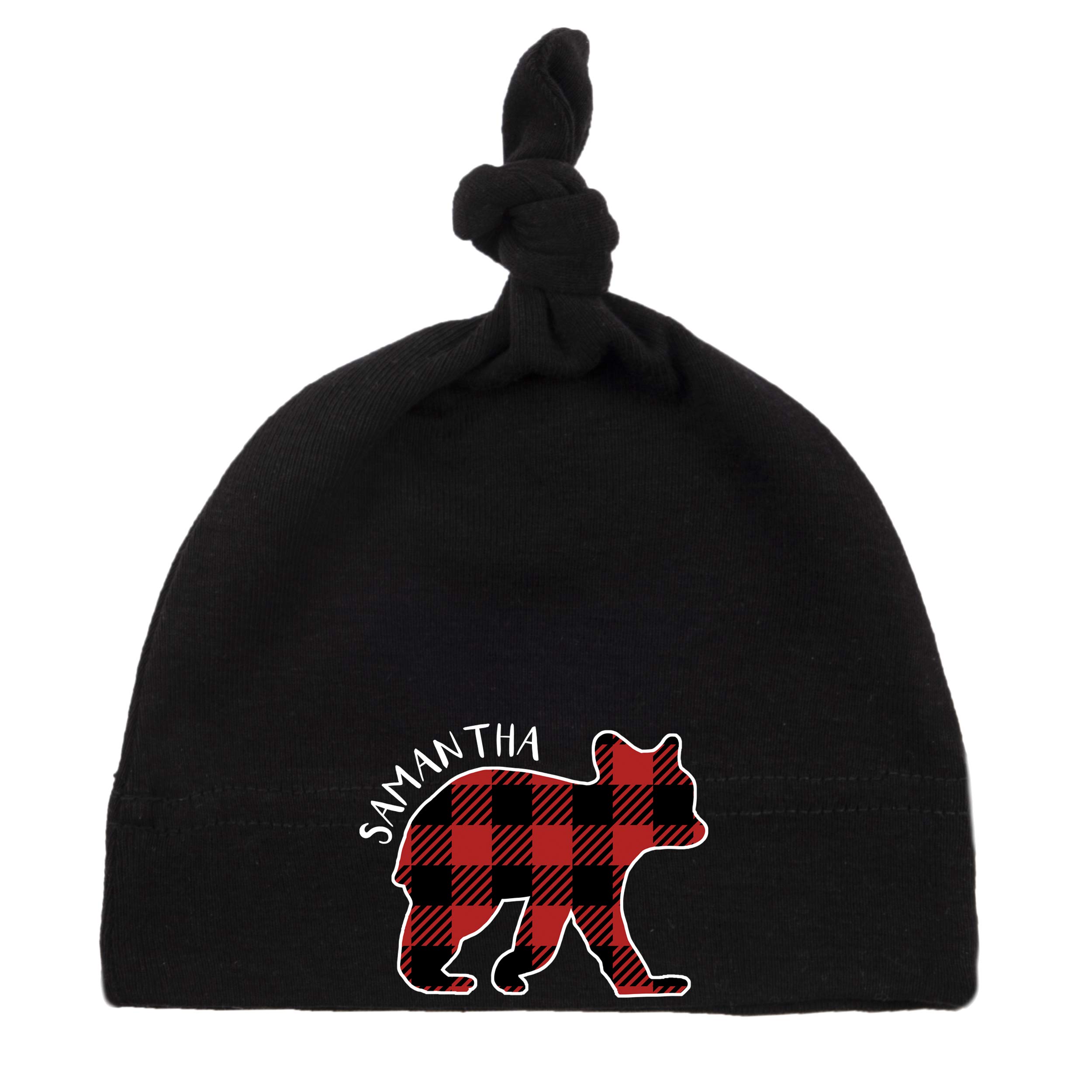 Personalized Bear Baby Hat with Custom Name - Adorable Baby Beanie for Newborns & Infants - Perfect for Photo Shoots, Birthdays & Winter Outfits
