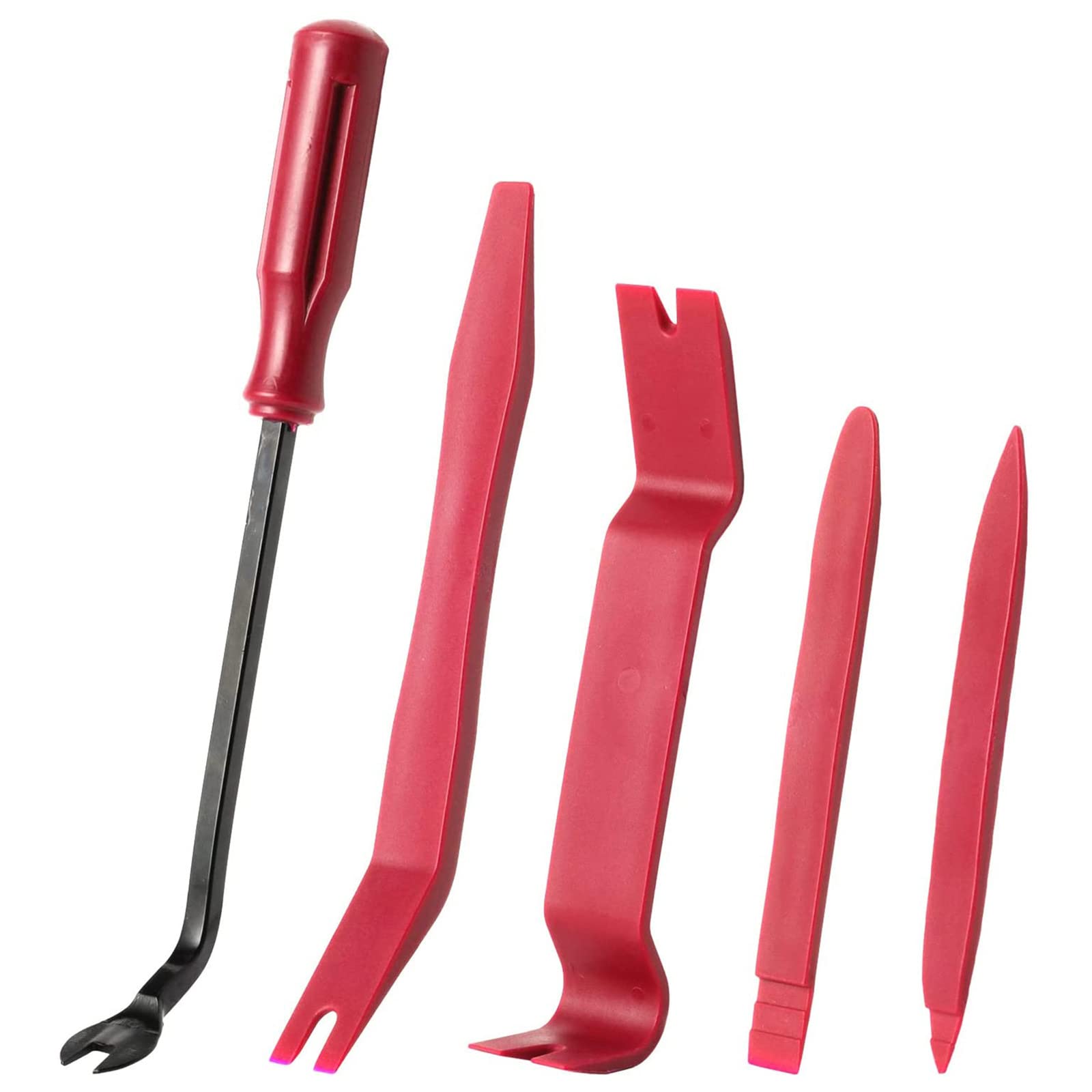WPODWO 5-Piece Auto Trim Removal Tool Kit - Car Interior Door Panel Clip Fastener Remover Set for Dash Radio & Audio Installation | Perfect for DIY Car Repairs & Professional Mechanics
