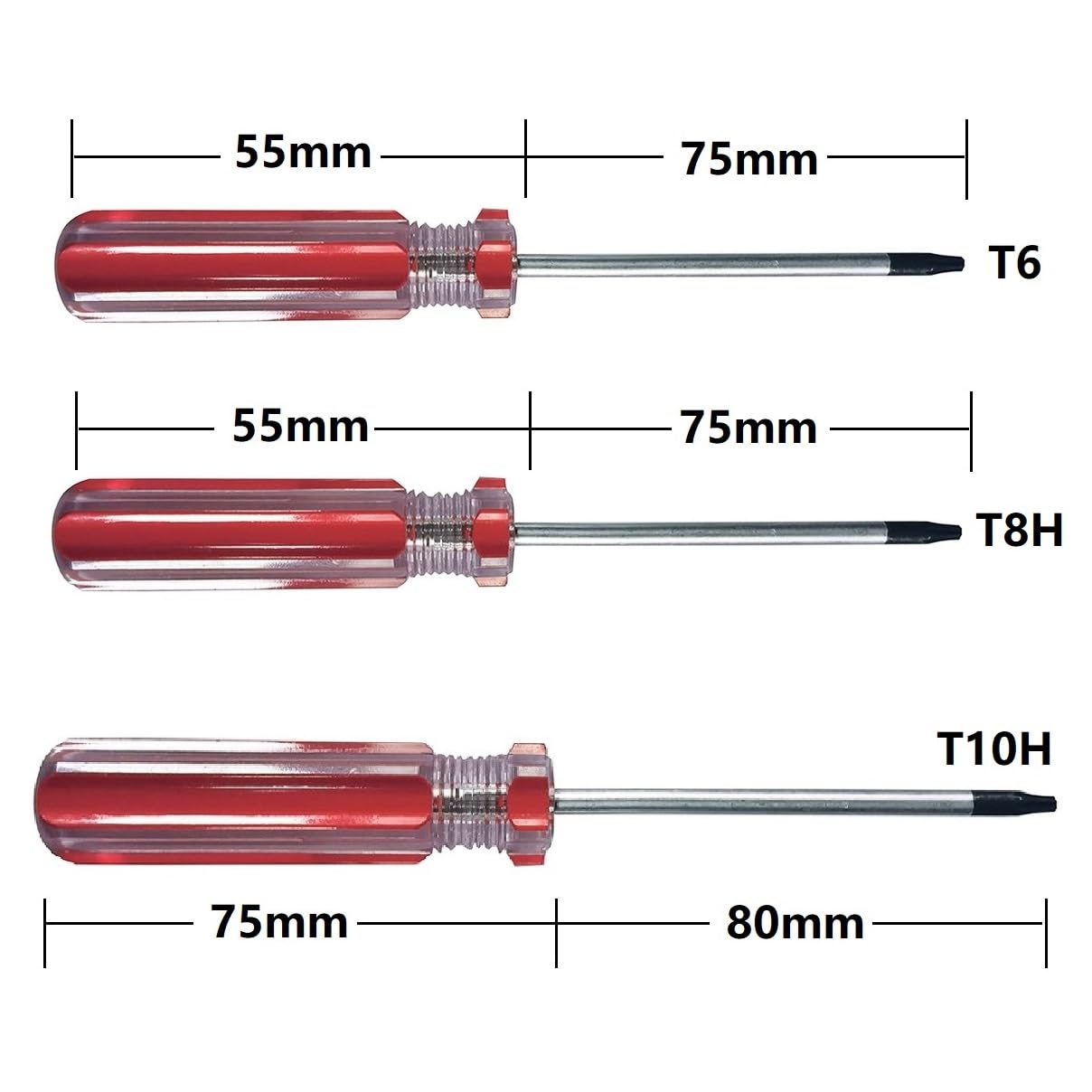 Premium Torx Screwdriver Set (T6, T8, T10) - Magnetic Precision Screwdrivers for MacBook, PS3/PS4/PS5, Xbox One/360 Controller Repair - Ideal for Electronics, Gaming Consoles & Small Device Maintenance
