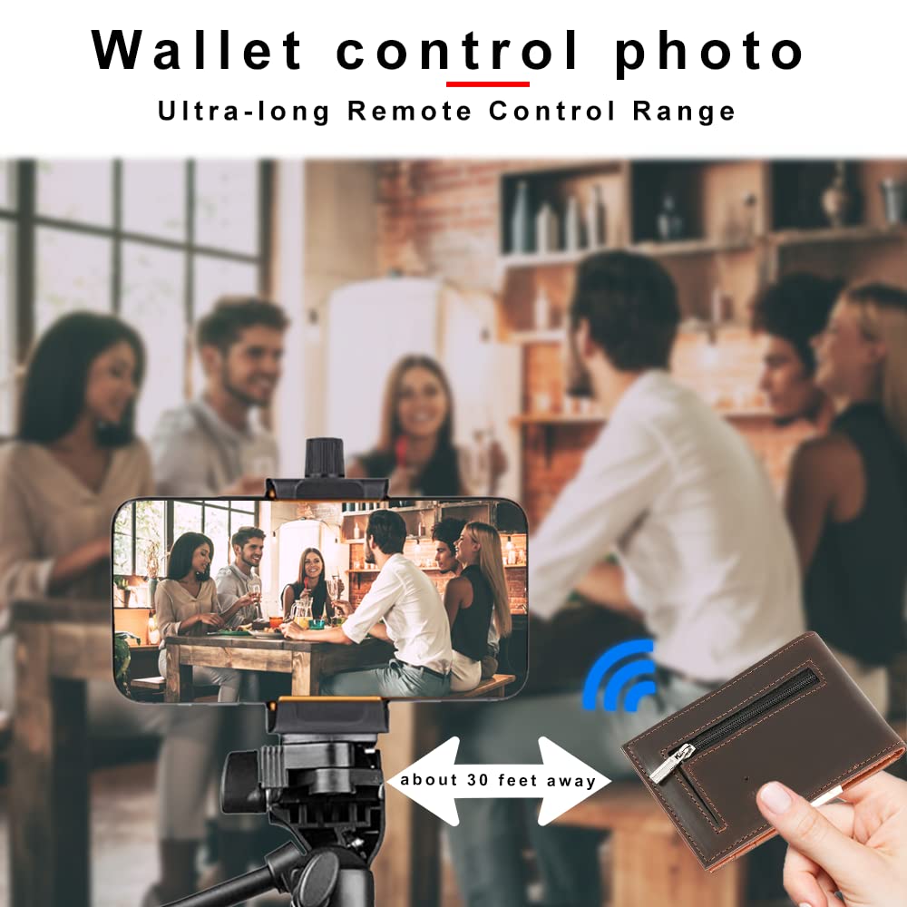 Slim Anti-Lost Bluetooth Wallet for Men - Track Cards & Keys