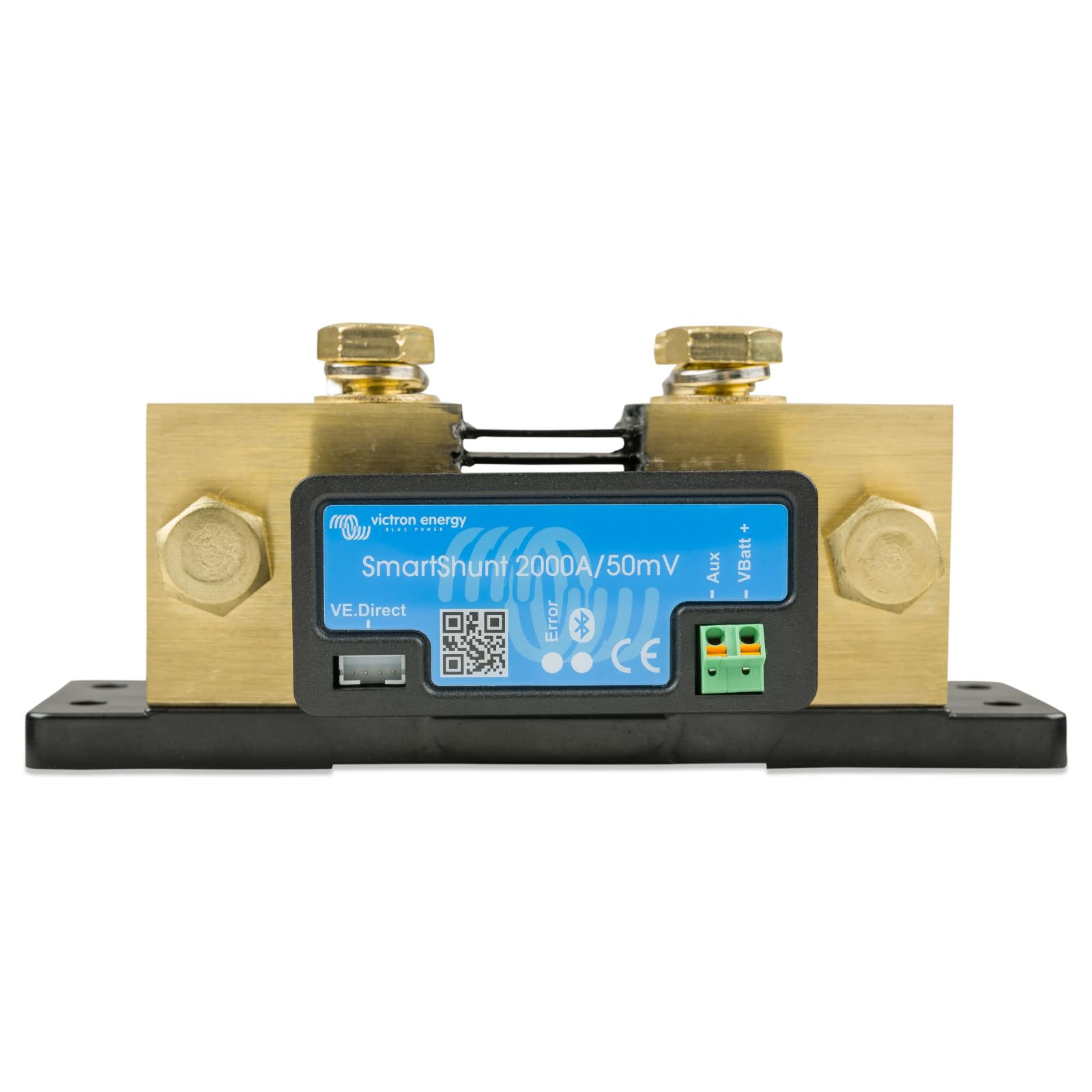Victron Energy SmartShunt 2000A Bluetooth Battery Monitor - Accurate Battery Voltage & Current Tracking for RVs, Boats & Solar Systems