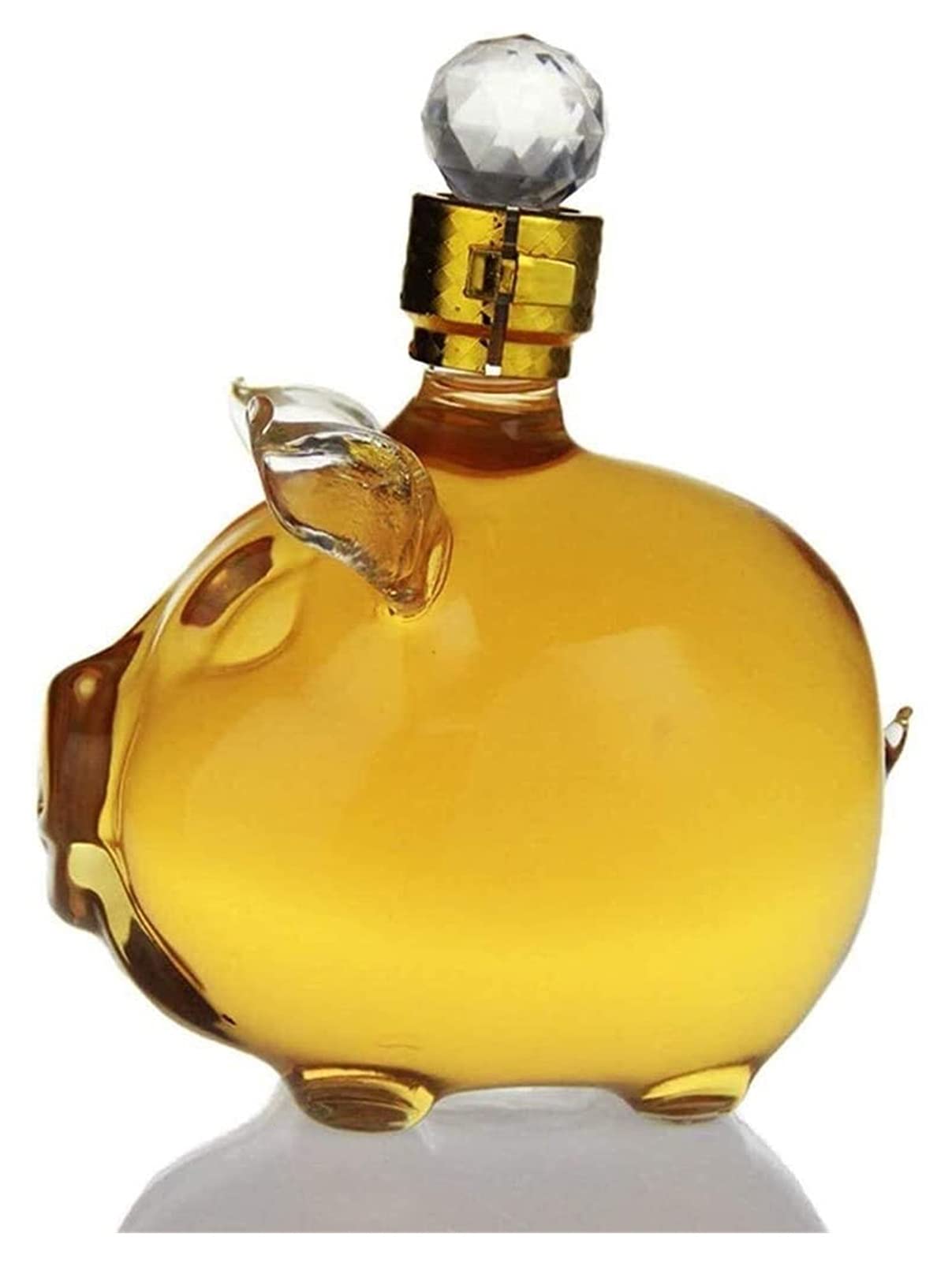 Premium Reusable Pig-Shaped Whiskey Decanter with Glass Stopper - Large Capacity Home Bar Accessories for Bourbon, Scotch & Liquor - Perfect for Birthday, Holiday Parties & Gifts - Elegant Bar Decor & Entertaining Essential