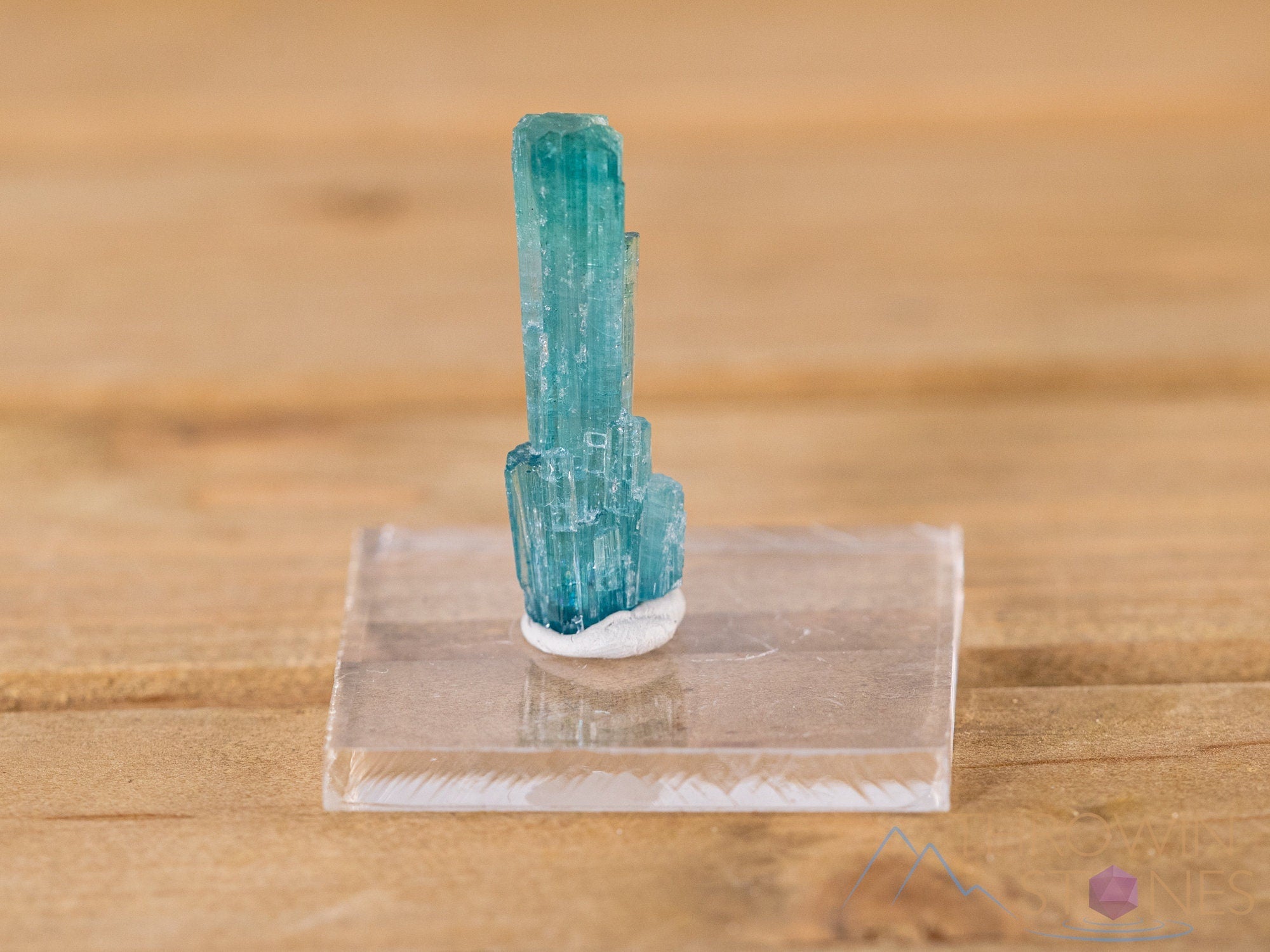Natural Blue Tourmaline Raw Crystal Point - Healing Stone for Jewelry Making, Birthstone Gift, Meditation & Energy Work | Perfect for Necklaces, Bracelets & Home Decor