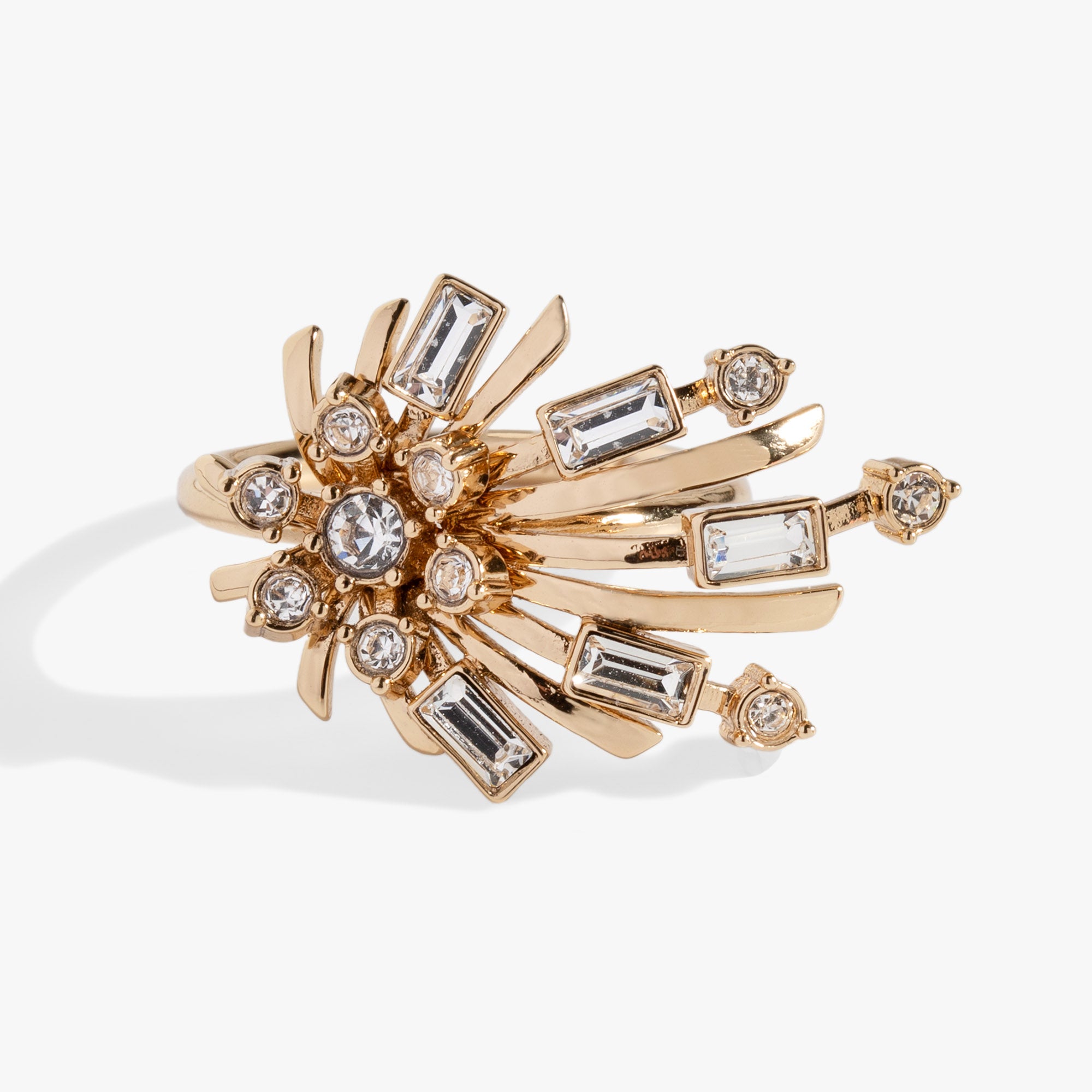 Festive Sparkle Statement Ring for Women - Elegant Crystal Party Jewelry for Christmas, New Year & Special Occasions