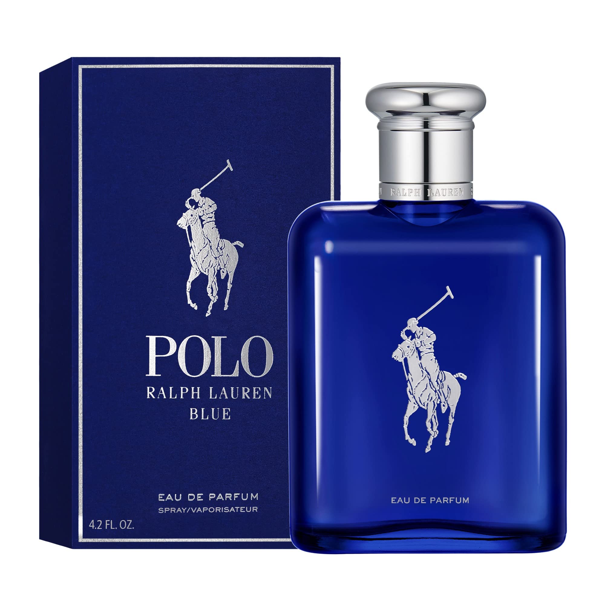 Ralph Lauren Polo Blue Eau de Parfum for Men - Fresh Aquatic Cologne with Citrus, Bergamot & Vetiver Notes - Medium Intensity Scent - Perfect for Daily Wear, Office & Date Nights