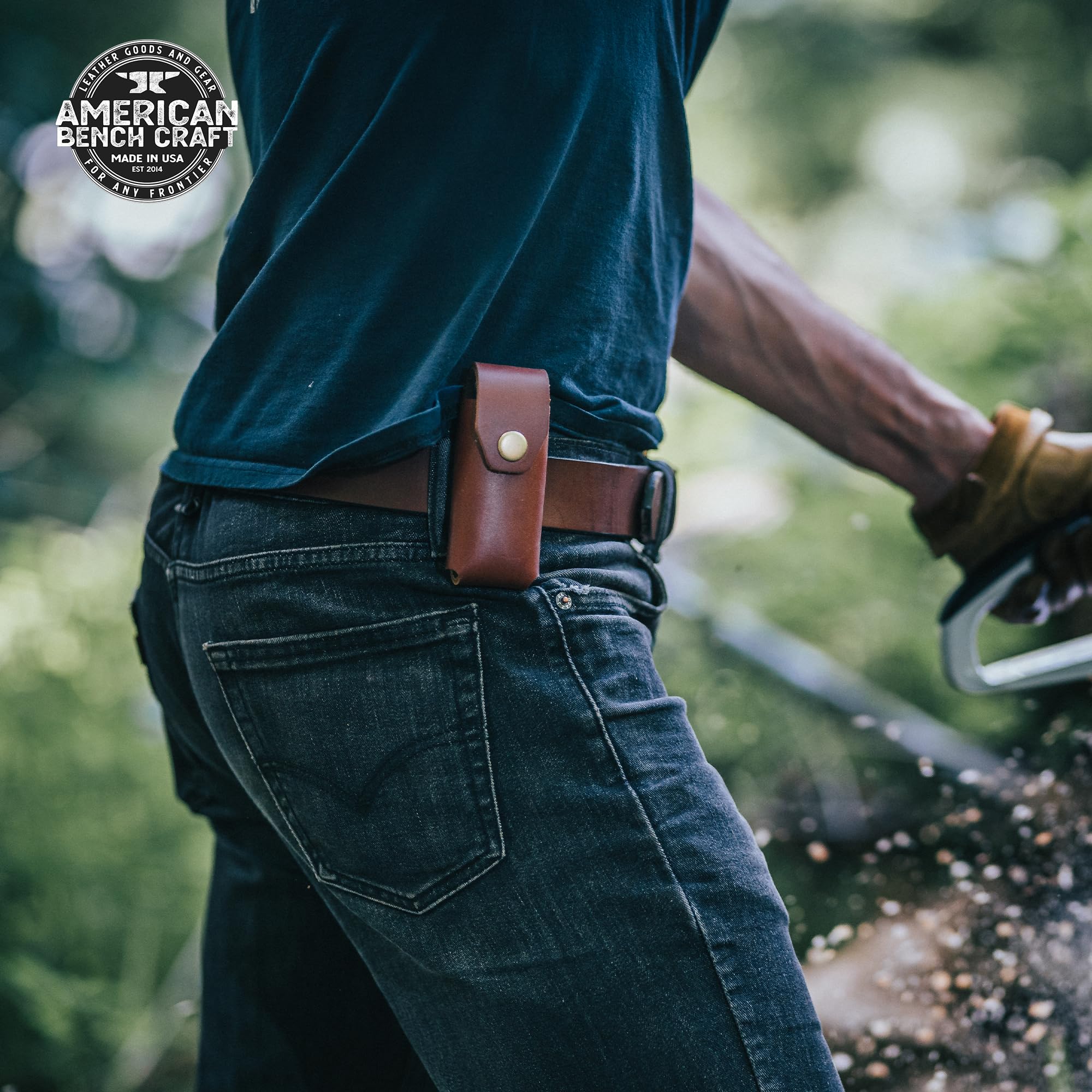 Premium Full Grain Leather Multitool Sheath for Leatherman Surge, Super Tool 300 & CORE - Heavy Duty Belt Holster with Solid Brass Rivets - Durable Brown Leather Tool Holder for Men - Perfect for Camping, Hiking & Outdoor Adventures