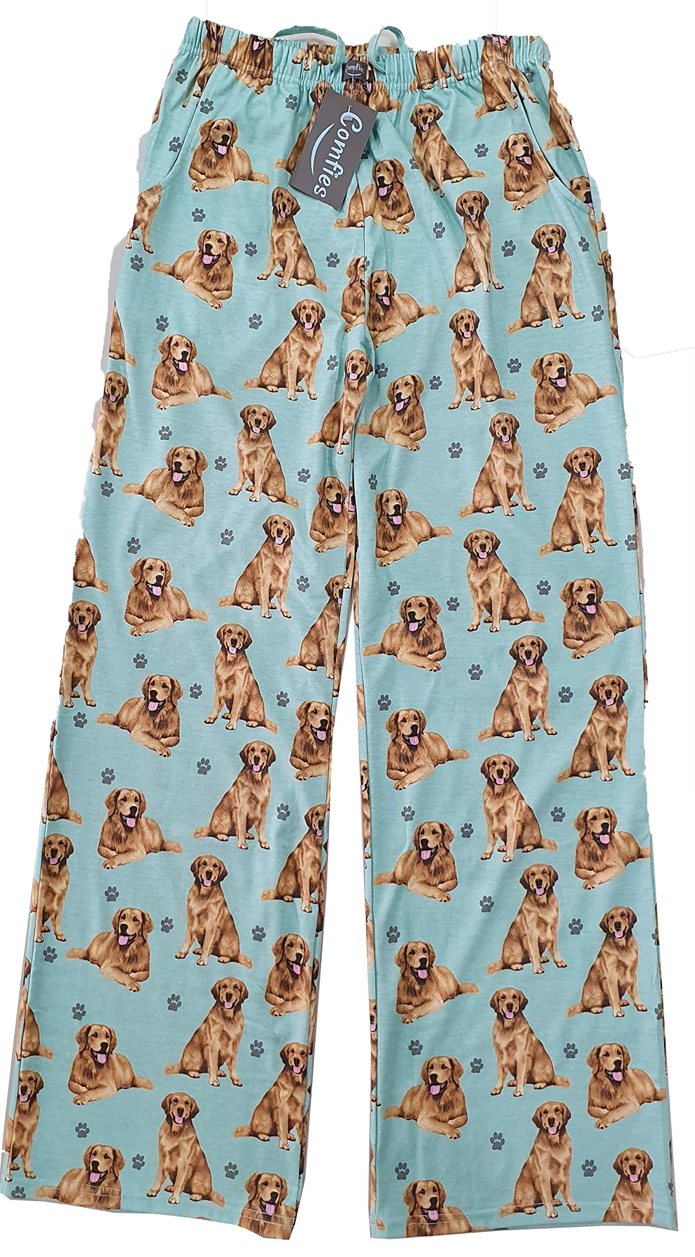 Golden Retriever Pajama Pants for Men & Women - Soft Cotton Blend Sleepwear - Cozy Lounge Pants for Dog Lovers - Perfect Gift for Golden Retriever Owners (Home, Sleep, Relaxation)