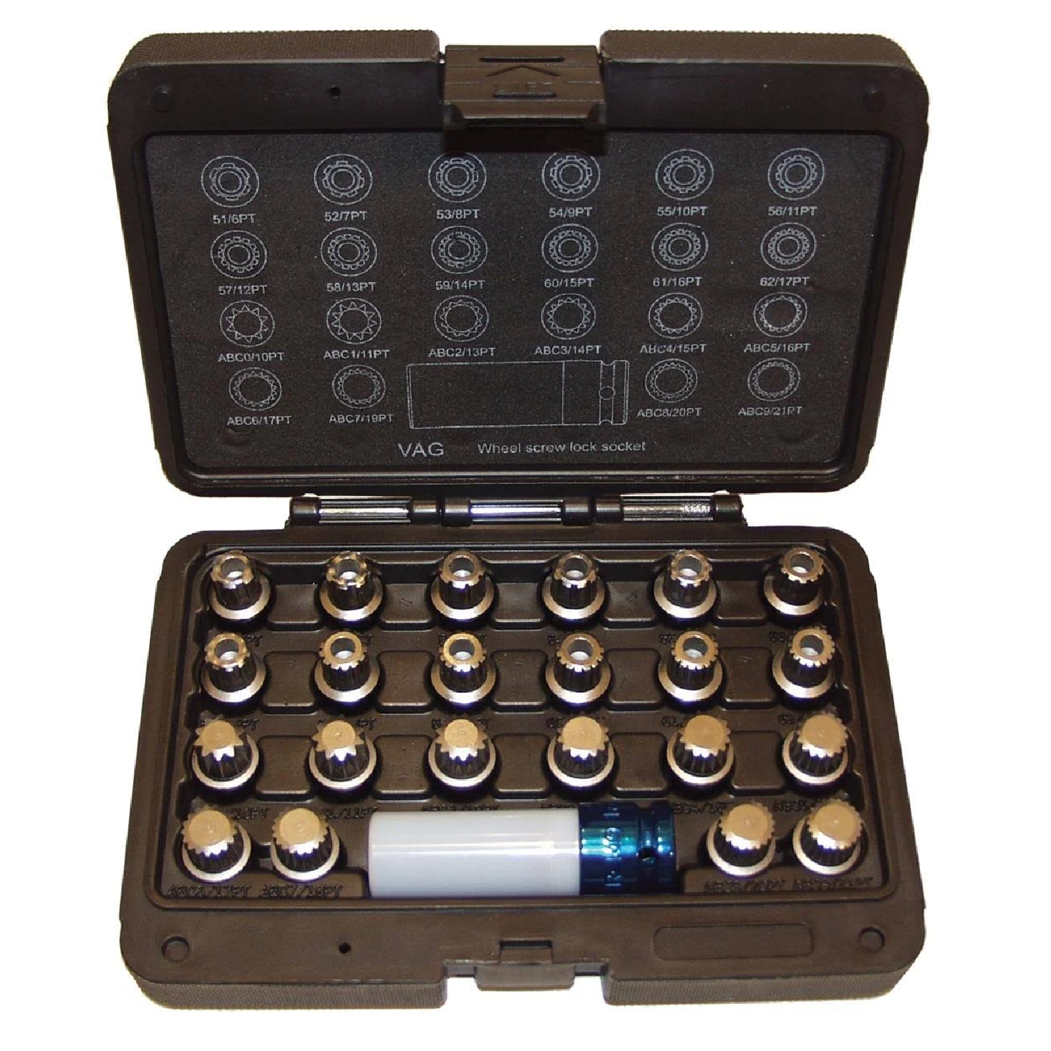 VW Audi Wheel Lock Key Kit - 4150 Series Anti-Theft Lug Nut Set for VW, Audi Vehicles | Secure Your Wheels for Parking & Road Trips