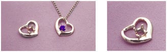 Solid Sterling Silver or 14K White/Yellow Gold 2-3mm Round Weeping Heart Pendant - Handcrafted in USA - Perfect for Necklaces, Bracelets & Gift Giving