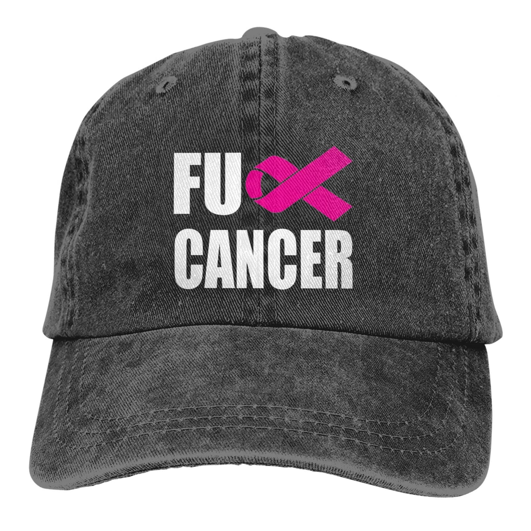 Pink Ribbon Breast Cancer Awareness Baseball Cap for Women - Vintage Distressed Faith Hat with Logo | Support Survivors, Charity Events & Everyday Wear
