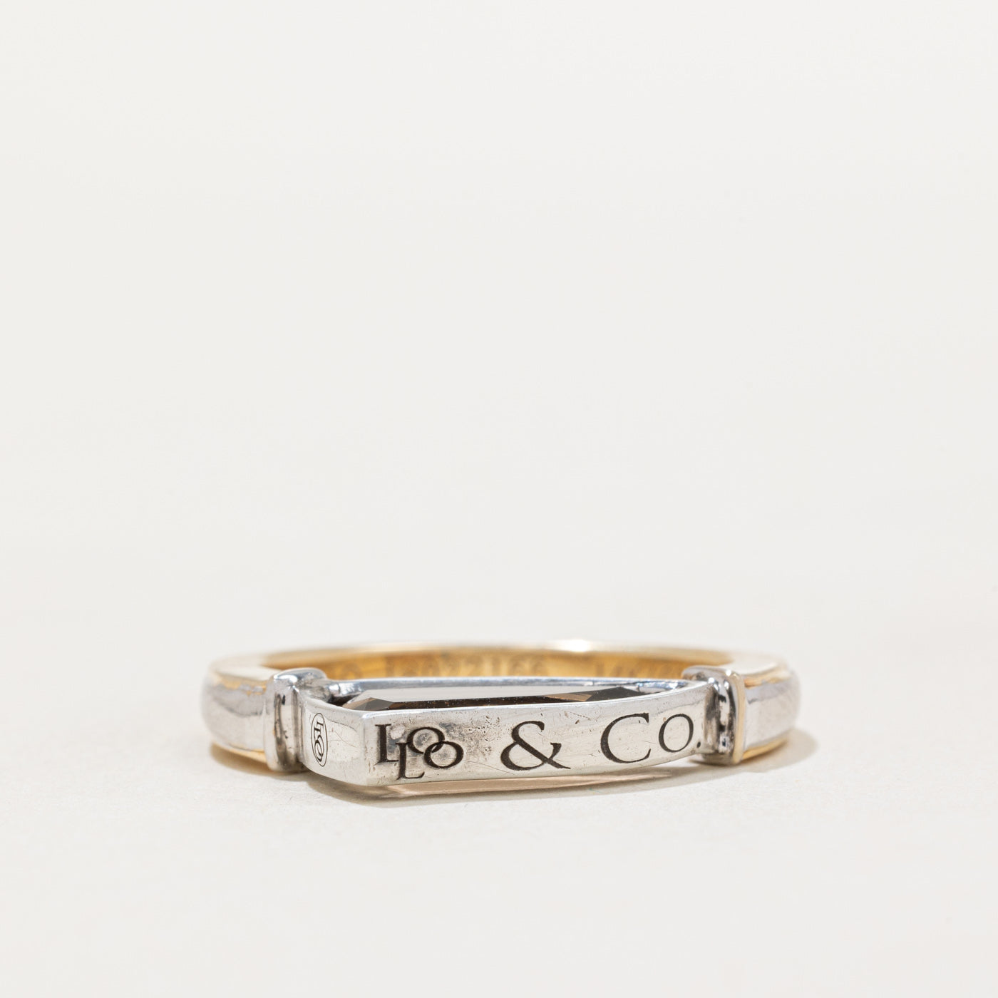 LoLo & Co Jewelry Smoky Quartz Edge Ring - 3.00ct Genuine Stone, Size 7.25, Sterling Silver Band, Elegant Dainty Stackable Ring for Women, Perfect for Everyday Wear, Gift Giving & Special Occasions