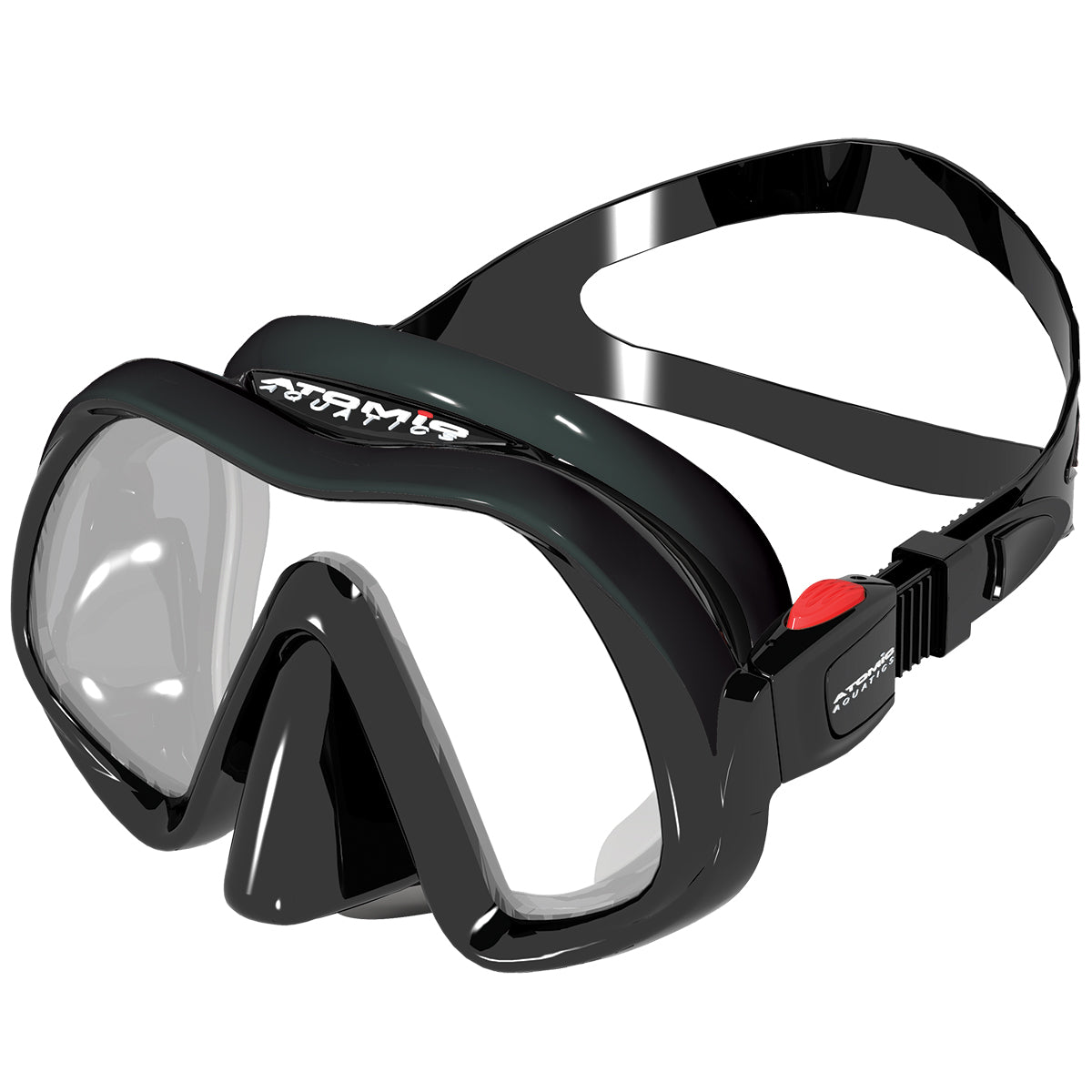 Atomic Aquatics Venom Frameless Black Scuba Diving Mask - Perfect for Snorkeling, Spearfishing & Underwater Photography