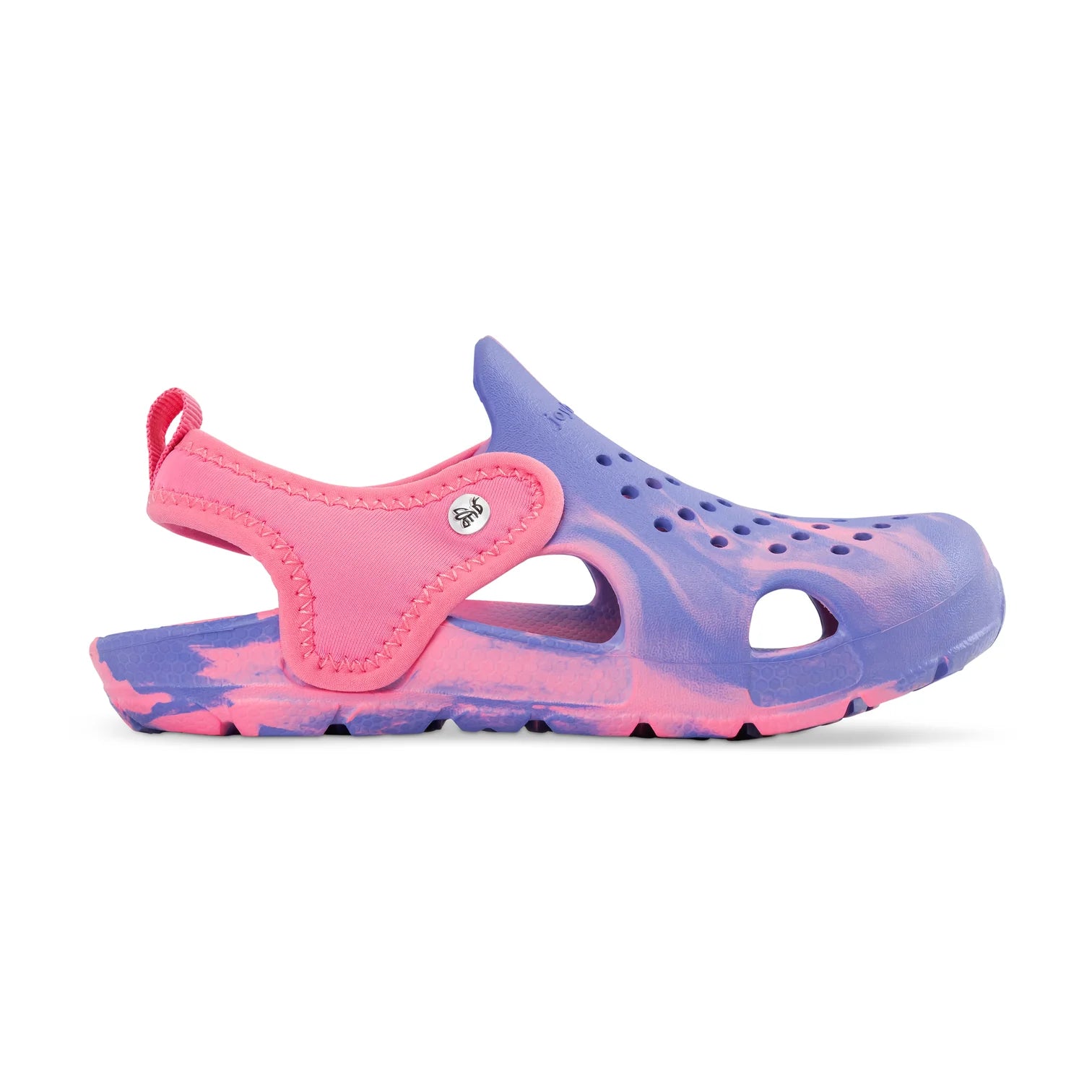 Joybees Blue Iris/Soft Pink Kids' Water Shoes - Lightweight & Quick-Dry Sandals for Beach, Pool & Outdoor Play