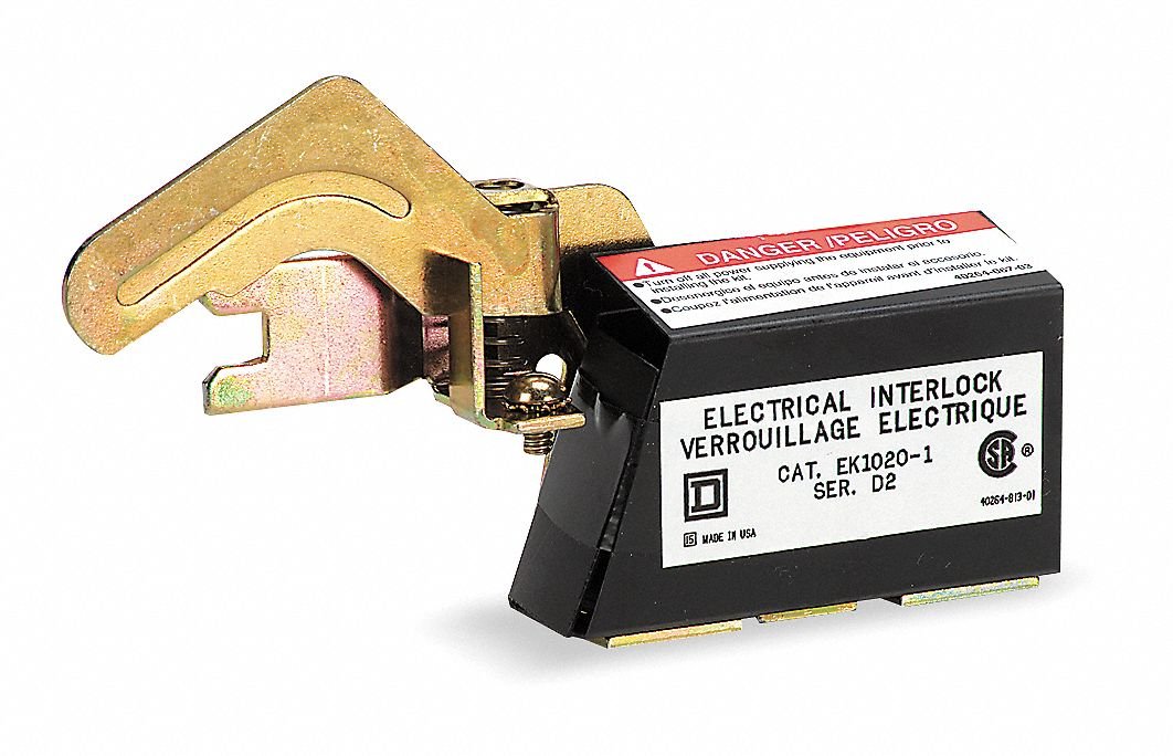 Square D EIK031 SPDT 1NO/1NC Interlock Kit for 60A Disconnect Switch - Heavy Duty Electrical Safety Device for Panelboards & Motor Control Applications