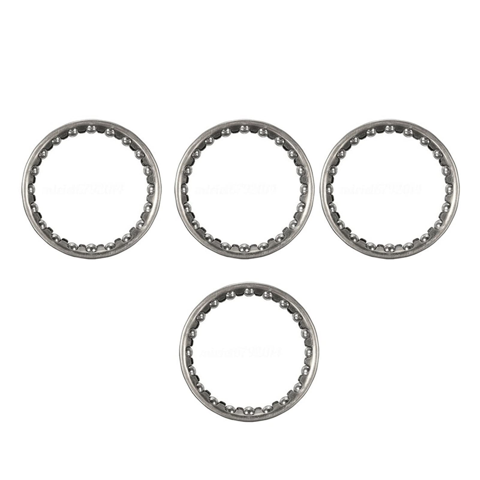 4Pcs 40mm Bicycle Headset Bearing Balls - Caged Bearing Race Replacement Parts - Durable Metal Ring for Bike Repair & Maintenance - Perfect for Mountain, Road & BMX Bikes