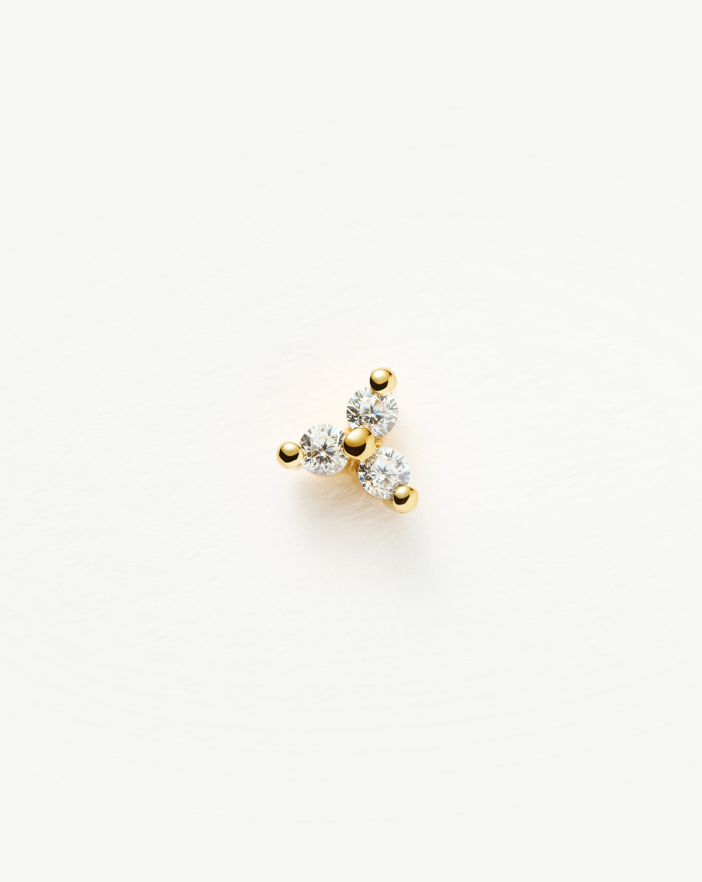 Trinal Stud Earrings for Women - Minimalist 3-Piece Earring Set - Hypoallergenic Stainless Steel Jewelry - Perfect for Everyday Wear, Work & Special Occasions