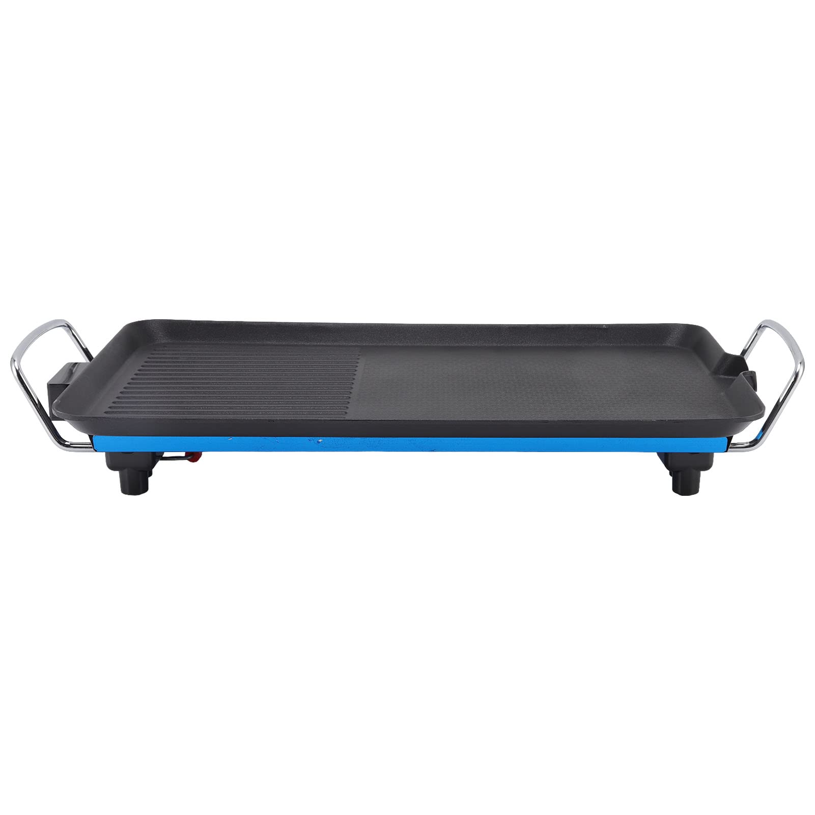 Non-Stick Electric Indoor Grill - XL 68x28cm Smokeless Kitchen Grill with Removable Handles for Home Cooking | Perfect for Apartments, Small Kitchens & Healthy BBQ Meals