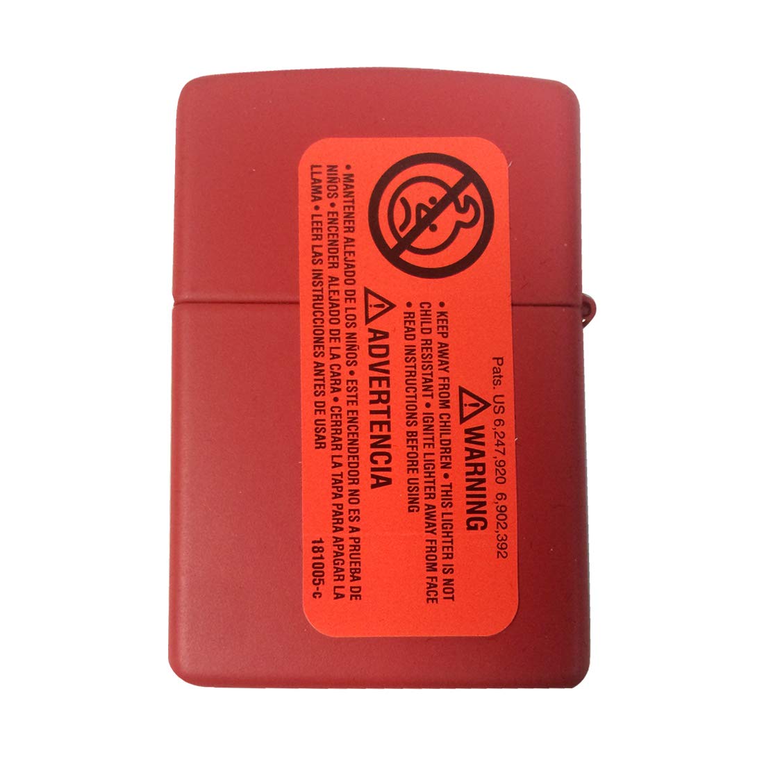 Custom Zippo Lighter - Red Matte Pinball Death Scythe Design | Windproof Metal Lighter for Collectors, Smokers & Outdoor Enthusiasts | Perfect for Camping, Hiking & Everyday Carry