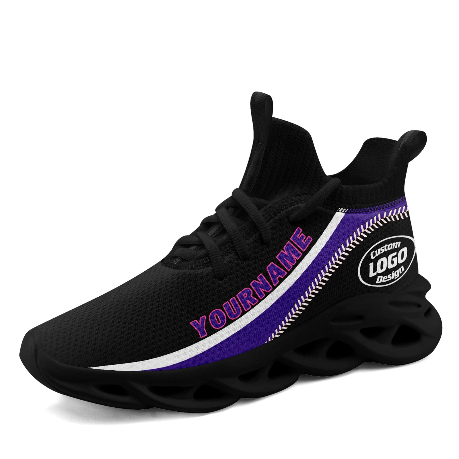 Custom Maxsoul Personalized Sneakers for Men & Women - Breathable Comfort Running Shoes FN030A D028016 Size 12 | Gym, Workout, Walking & Casual Wear