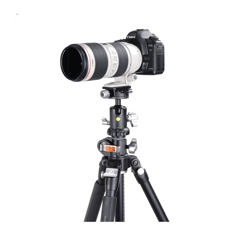 VEO BH 160S Dual Axis Ball Head for DSLR Camera - Professional 360° Panoramic Photography Tripod Head with Quick Release Plate - Perfect for Landscape, Architecture & Astrophotography