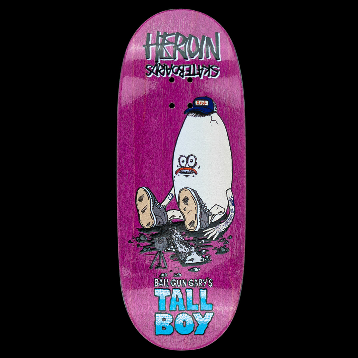 Maple Labs Fingerboard Deck - Bail Gun Gary's Tall Boy Skateboard for Finger Tricks & Stunts | Perfect for Skateboarding Enthusiasts & Collectors | Indoor & Outdoor Play