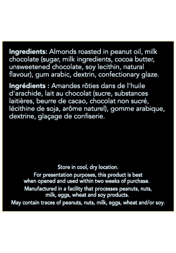 Premium Winnipeg Chocolate Covered Almonds 200g - Gourmet Dark Chocolate Almonds for Gifts, Snacking & Desserts | Perfect for Parties, Holidays & Office Treats
