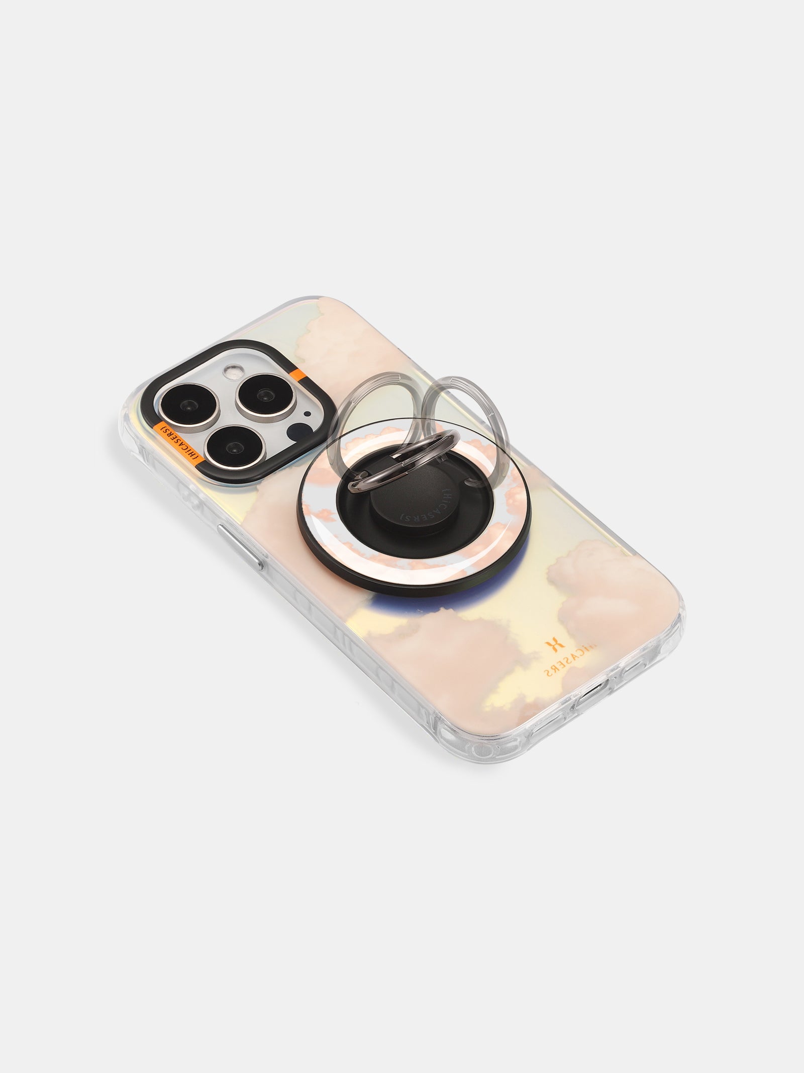 Magnetic Ring Spinner Stand - Magsafe Compatible Phone Holder for iPhone 15/14/13/12, Pink - Perfect for Desk, Car, and Office Use