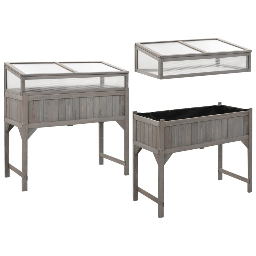 Raised Garden Bed with Greenhouse Cover - 43.3