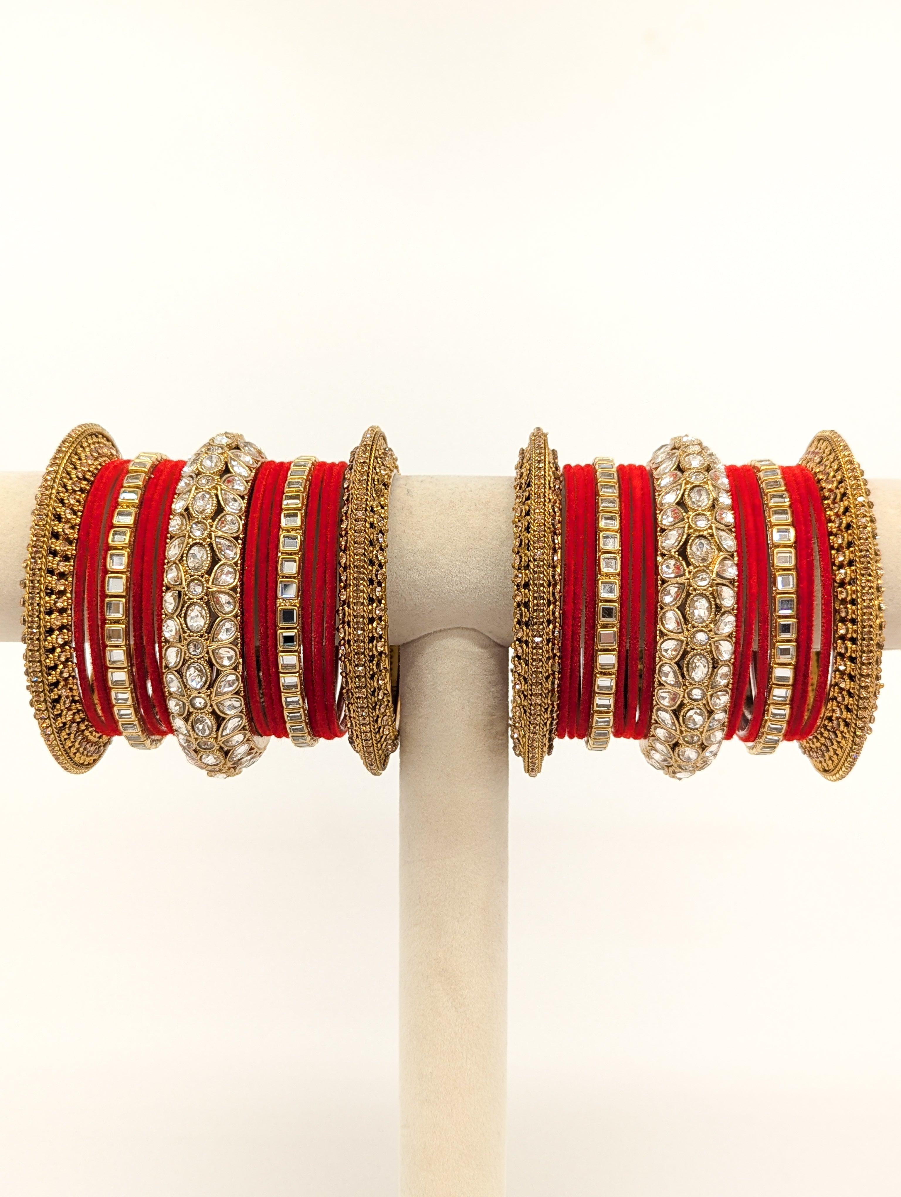 Amara Stones Bangles - 2 Hand Set Bracelet for Women | Boho Chic Jewelry for Casual & Party Wear | Perfect for Festivals, Weddings & Everyday Fashion