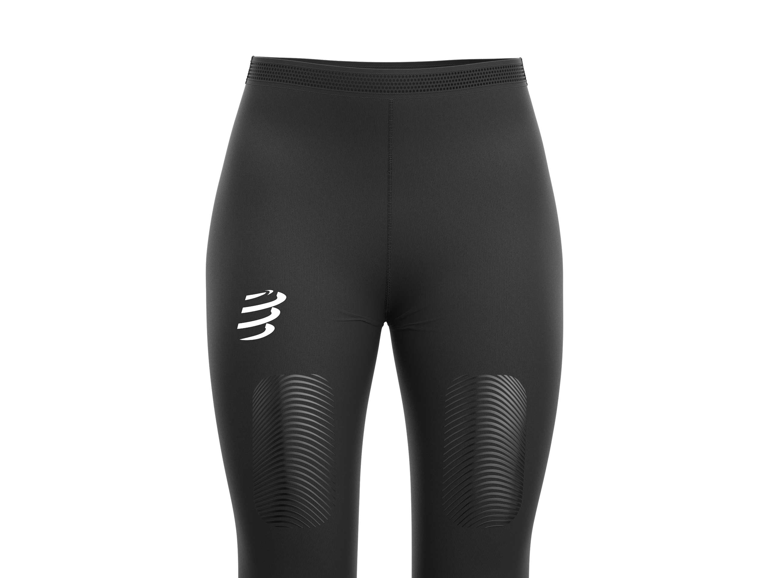Compressport Women's Trail Running Under Control Pirate 3/4 Tights - Black (AW00004B) | High-Performance Running & Hiking Compression Pants for Outdoor Adventures