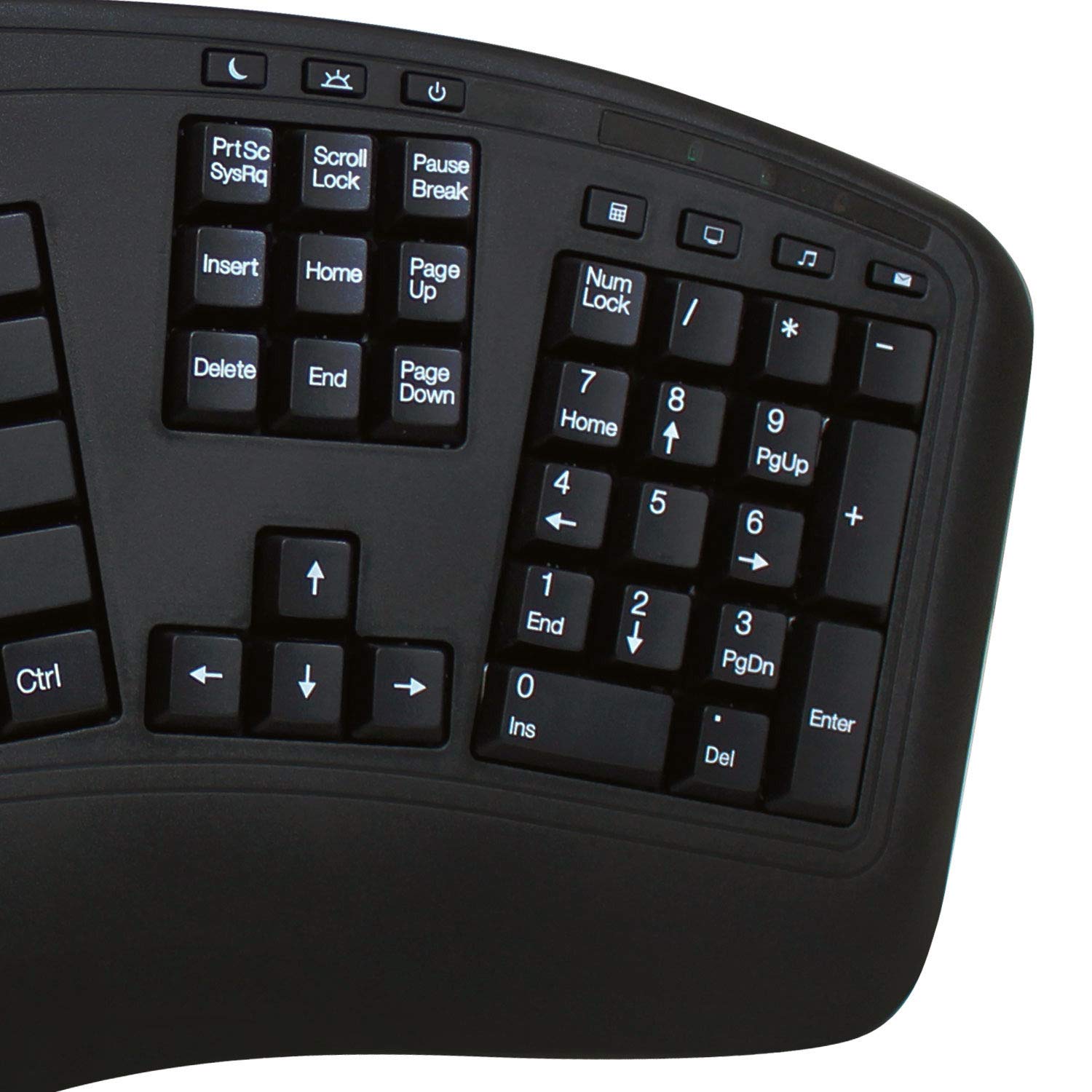 Adesso Tru-Form 1500 Wireless Ergonomic Keyboard and Laser Mouse Combo - Compatible with Windows 8/7/Vista/XP/2000 (WKB-1500GB) - Perfect for Office Work, Gaming & Home Computing