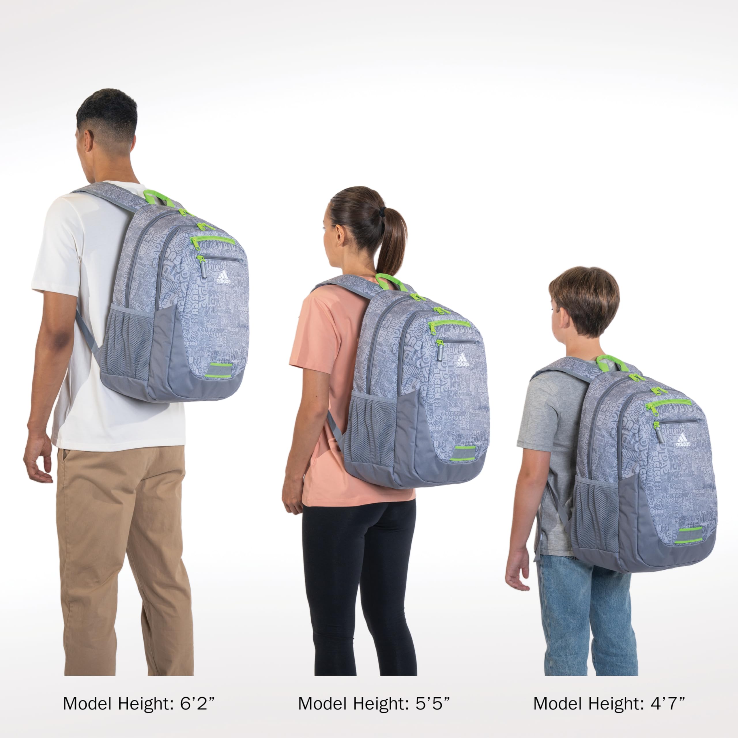 **Adidas Foundation Backpack 38L - Durable Large Athletic Laptop Backpack for School, College & Travel - Unisex Book Bag for Men & Women - Two-Tone White/Black - Perfect for Students, Work & Gym**