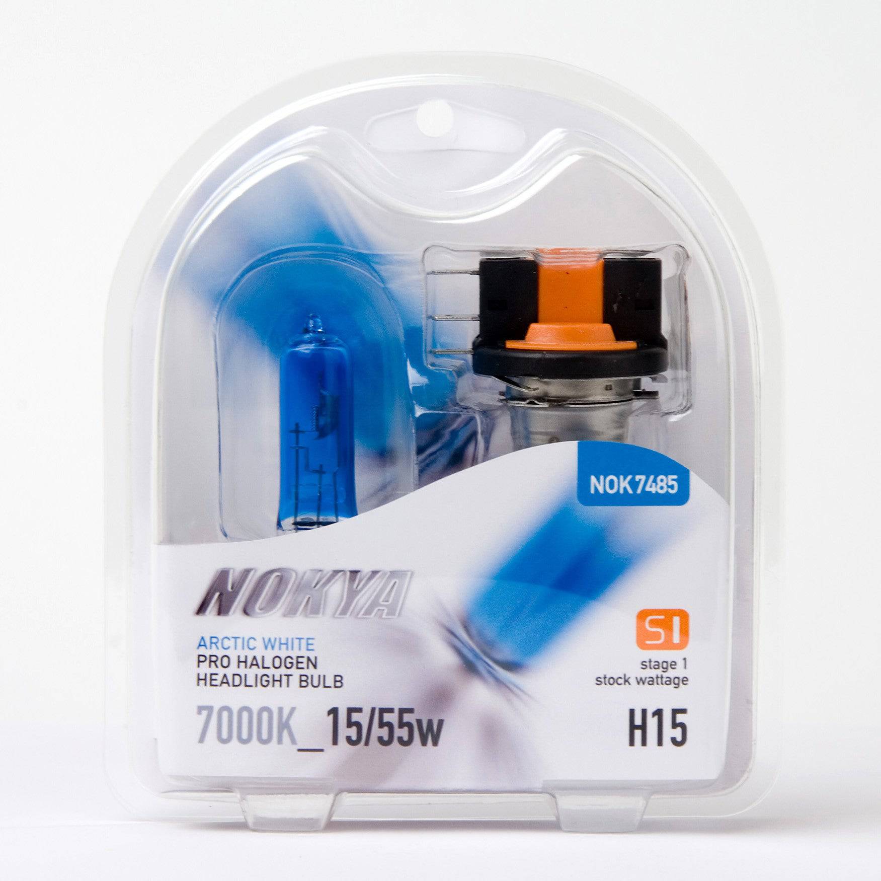 Nokya Arctic White H15 LED Light Bulbs 7000K 15/55W - Super Bright Xenon White Headlight Bulbs for Cars, Trucks & SUVs - Perfect for Night Driving & Foggy Conditions