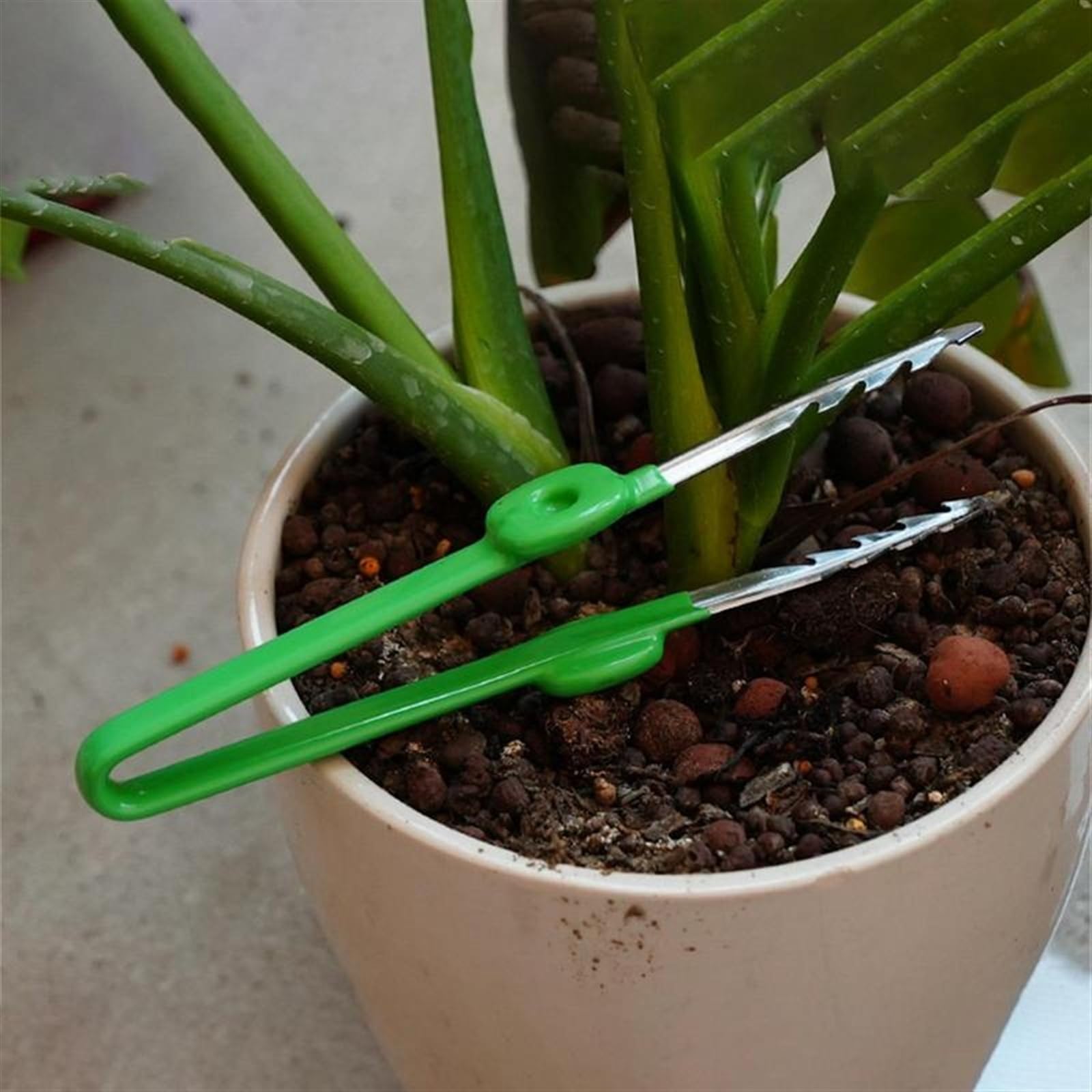 Professional Stainless Steel Tweezers Set - Hair Removal, Gardening, Bonsai & Aquarium Tools with Curved Serrated Tips | Perfect for Home, Salon, DIY Projects & Plant Care