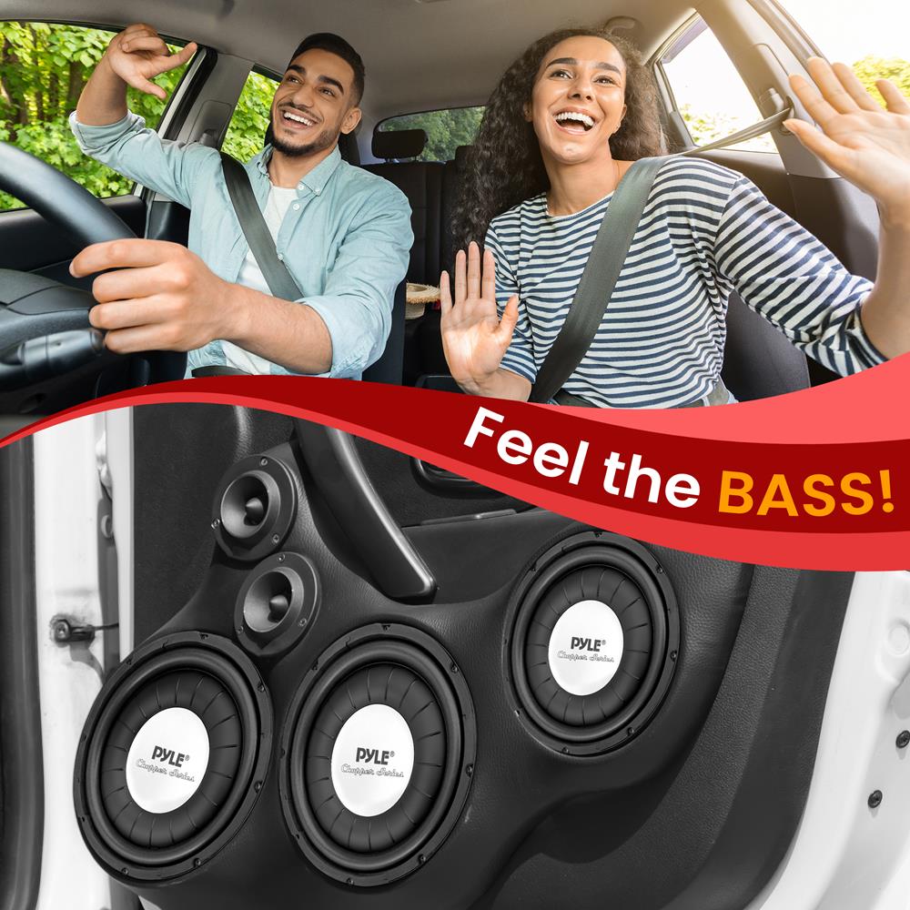12'' Low Profile Car Subwoofer 1200W - High Power Bass for Truck, SUV & Compact Cars | Perfect for Road Trips & Music Lovers