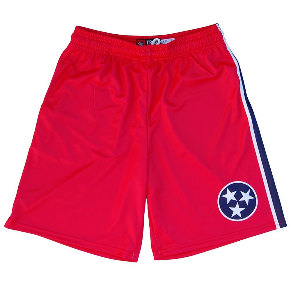 Tennessee Flag Lacrosse Shorts - Breathable Athletic Shorts for Men & Women - Perfect for Lacrosse, Running, and Training - USA Made