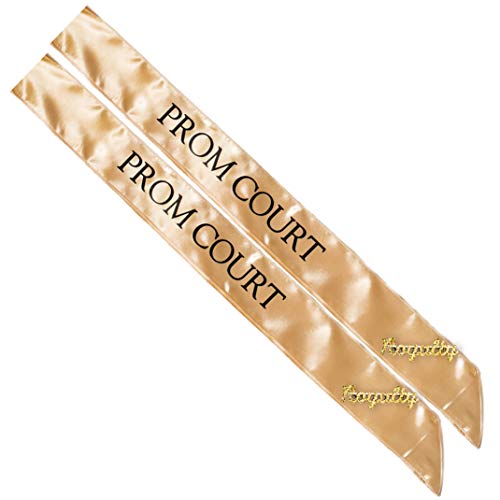 Gold/Black Court Sashes/Gold Royalty Pins
