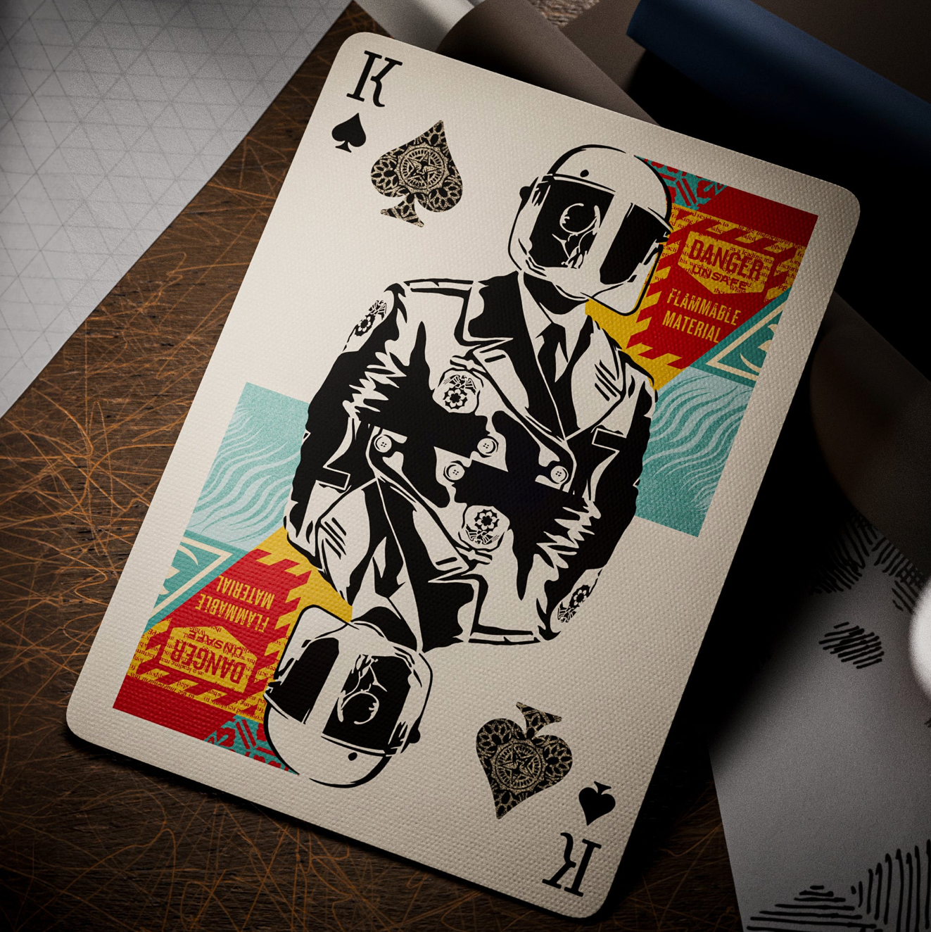 Obey Playing Cards - Premium Collage Design Deck for Card Games, Magic Tricks & Collectors | Perfect for Poker, Blackjack & Cardistry