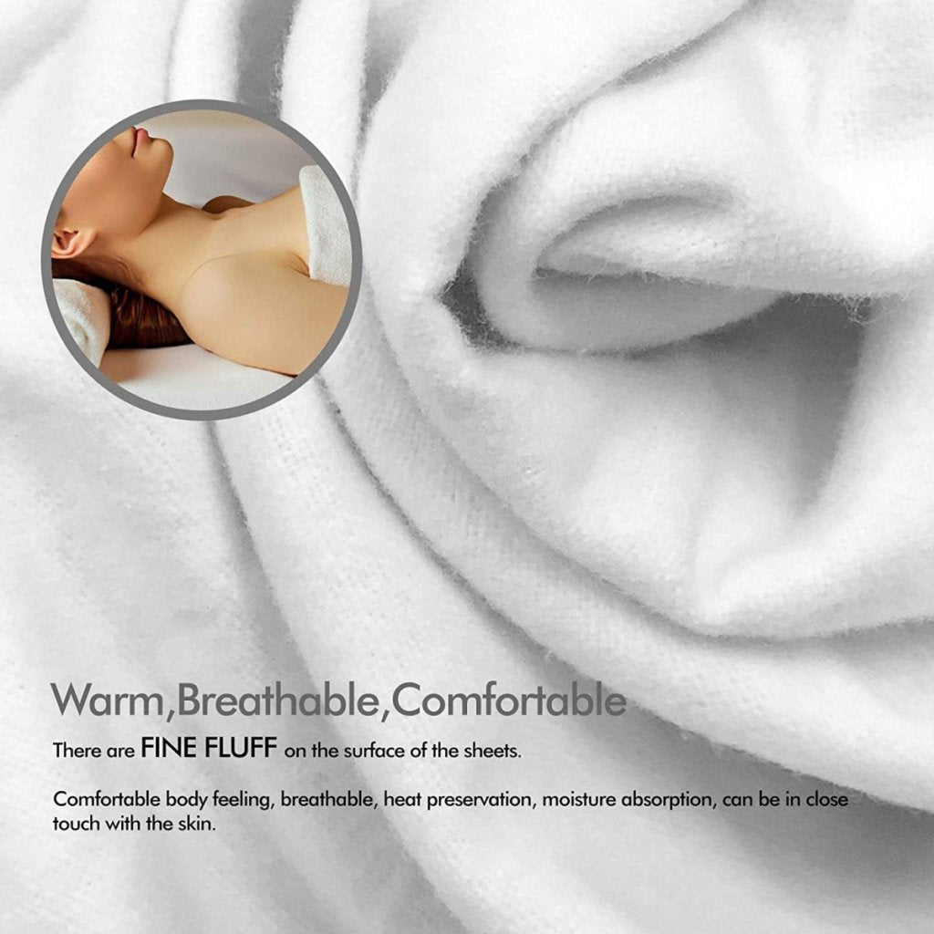 Premium Poly-Cotton Massage Table Flat Sheet - Soft, Durable & Hypoallergenic - Perfect for Spa, Clinic & Home Massage Therapy Sessions