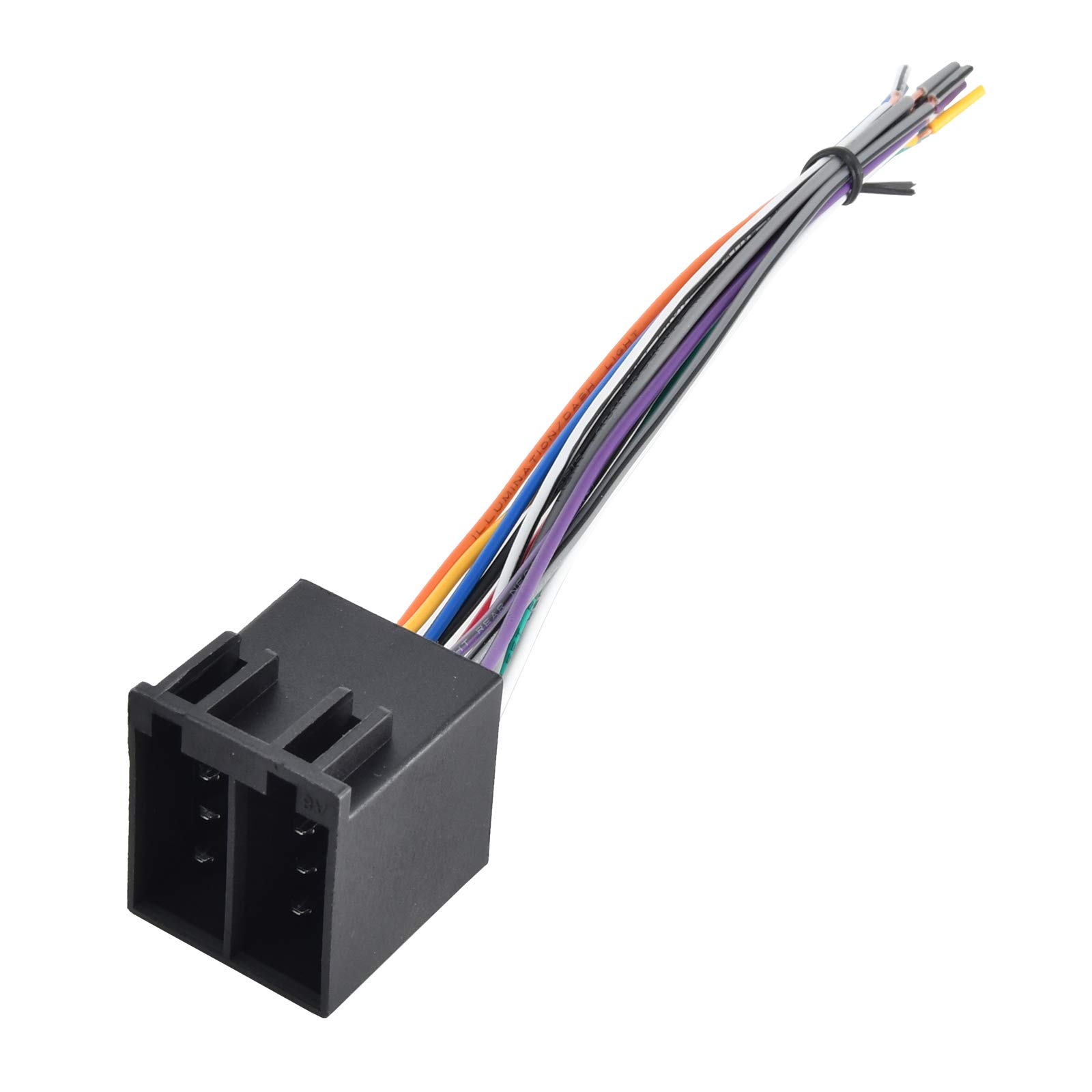 RED WOLF Car Radio Stereo ISO Wiring Harness Adapter - Compatible with 1998-2005 Volkswagen VW, Audi, Mercedes-Benz C & 2004-2006 Pontiac GTO - CD Player Receiver Connector Replacement - Perfect for DIY Car Audio Installation & Aftermarket Stereo Upgrades