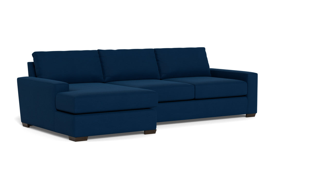 Mas Mesa 123 Deep Left Chaise Sectional Sofa - Modern L-Shaped Couch with Chaise Lounge for Living Room, Family Room & Home Theater Comfort