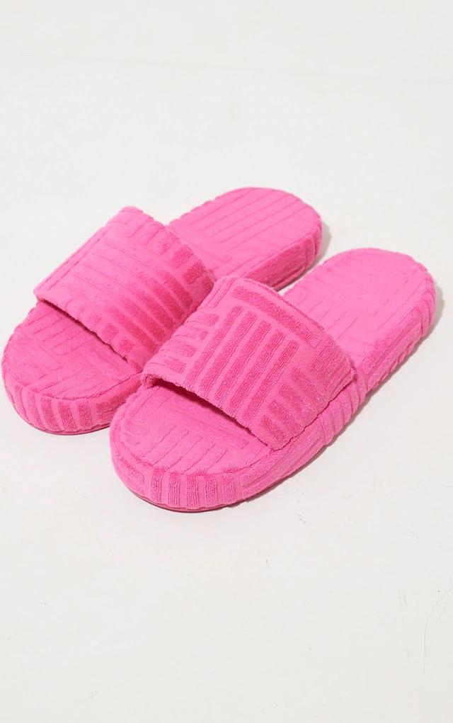 Giavana Women's Pink Slides - Comfortable Soft Sole Summer Sandals for Beach, Pool, and Casual Wear