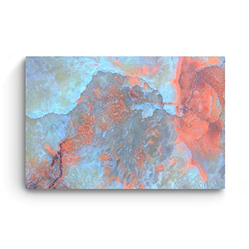 Turquoise Orange Abstract